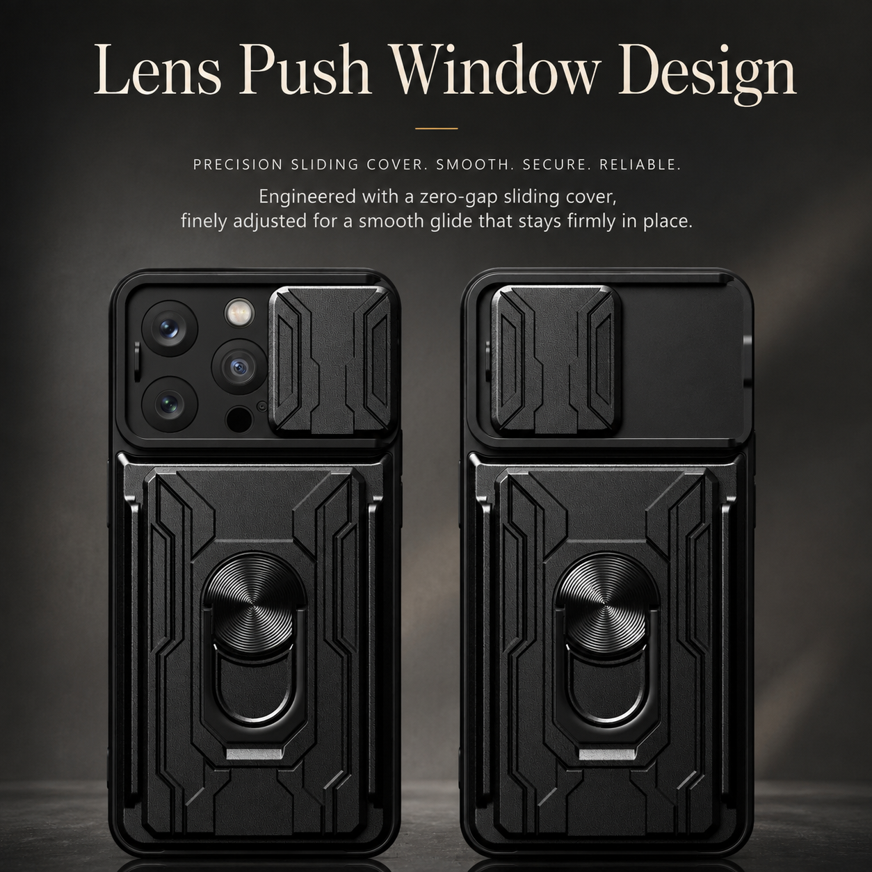 Premium iPhone Case Heavy Duty Armor Protective Cover Dual Layer Shockproof Card Holder 360° Ring Stand Magnetic Mount Compatible Full Coverage