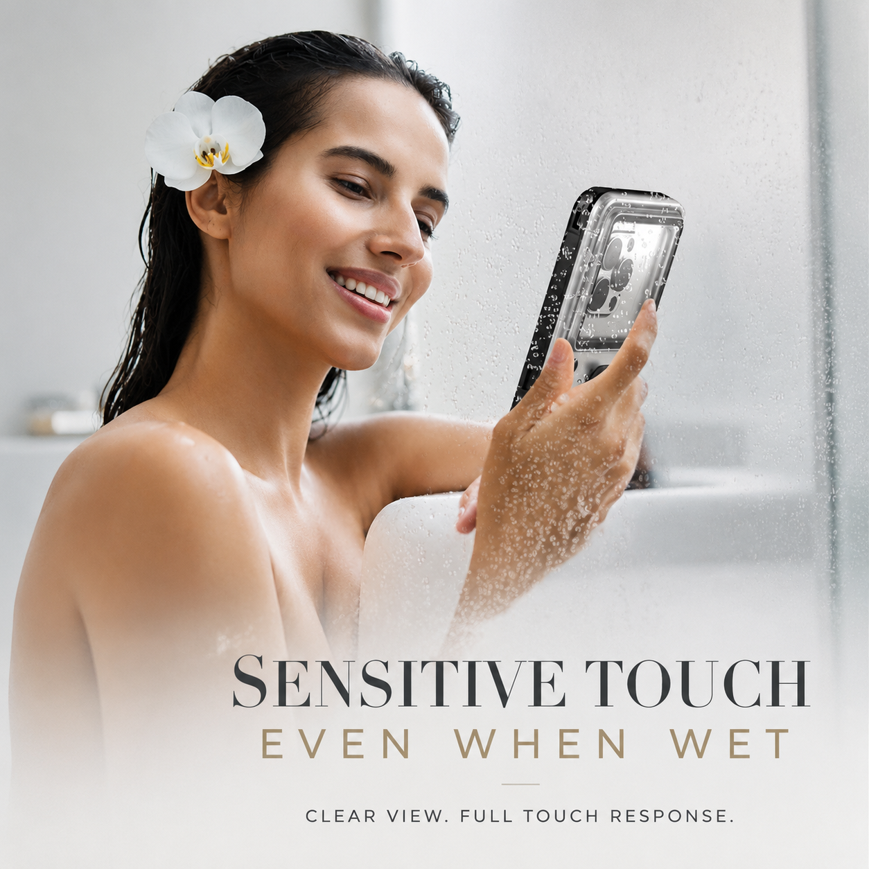 Premium iPhone Case IP68 Waterproof Full Body Protective Cover Shockproof Vacuum Seal Touchscreen Access Dustproof Underwater Protection
