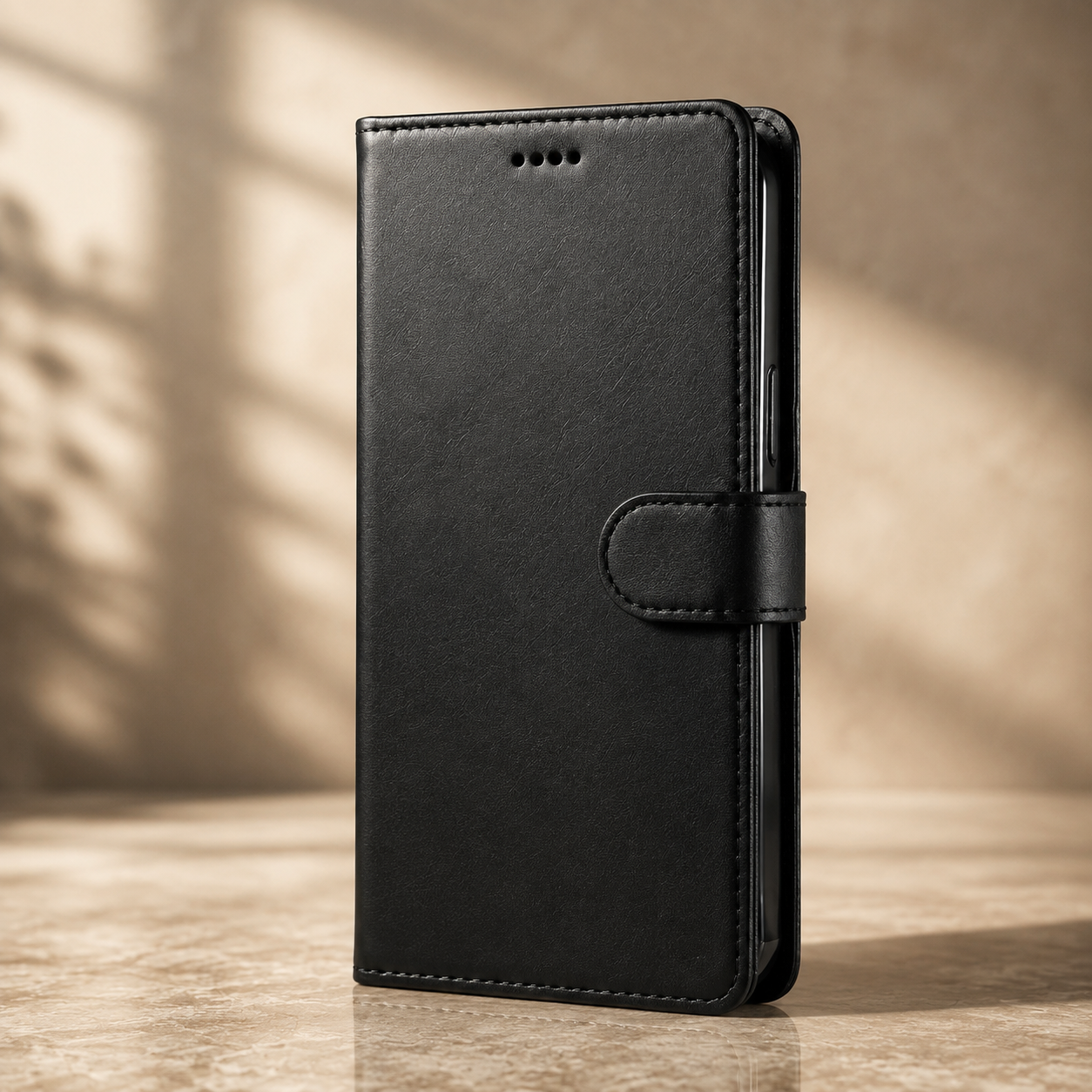 Premium iPhone Case Leather Wallet Cover Flip Card Holder Magnetic Closure Shockproof Protective Case Slim Full Coverage Screen Camera Protection Design