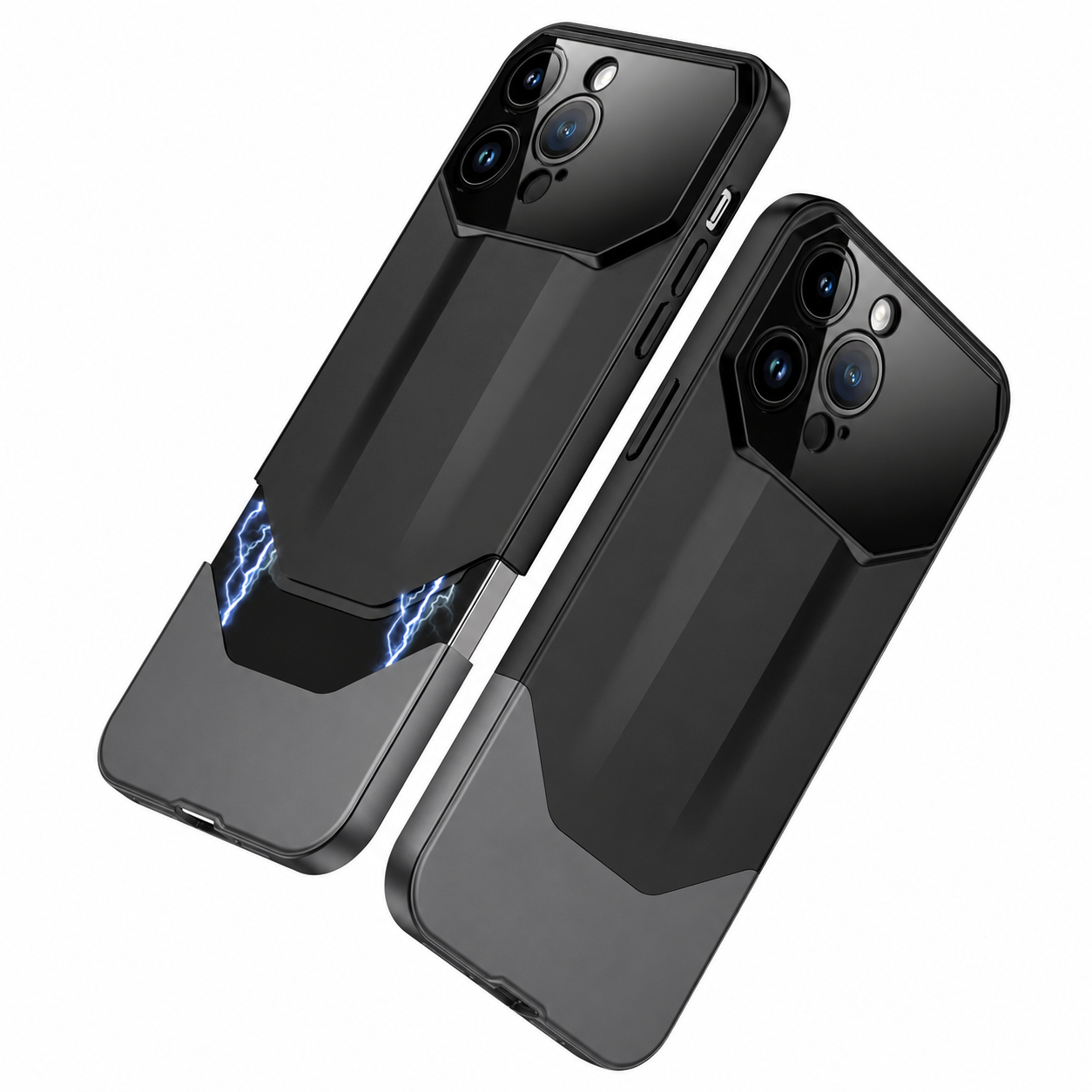 Premium iPhone Case Luxury Supercar Design Hard PC Shockproof Protective Cover Camera Lens Protection Anti Scratch Dustproof Slim Full Coverage