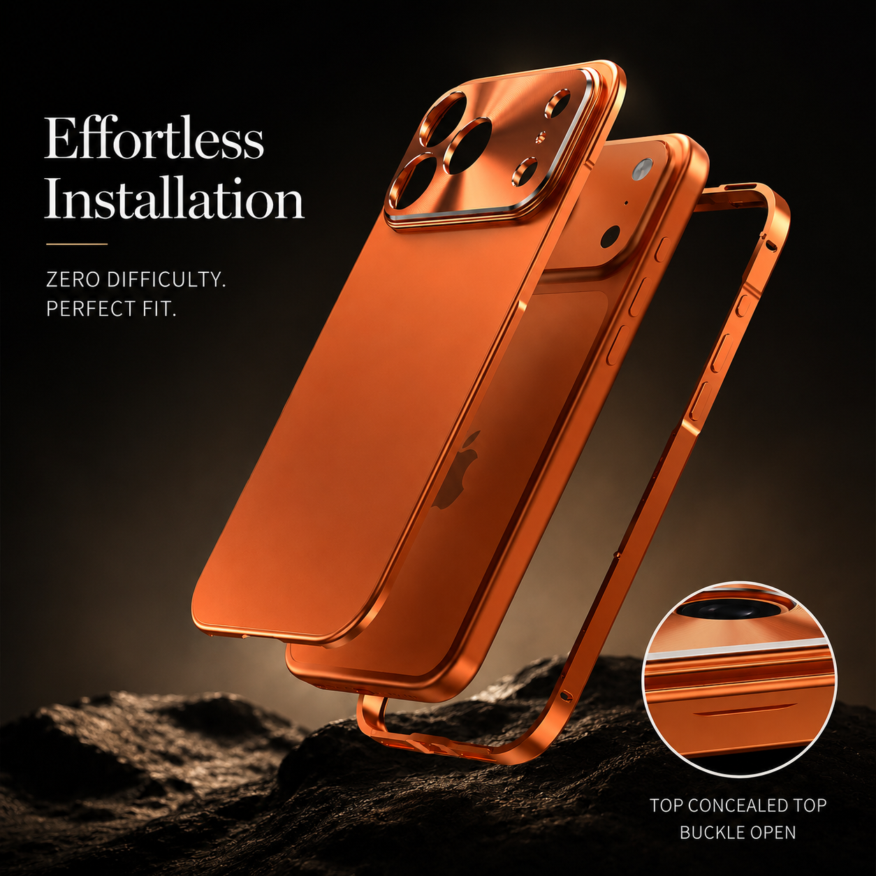 Premium iPhone Case MagSafe Compatible Aluminum Alloy Frame Frosted PC Protective Cover Ultra Thin Shockproof Anti Scratch Matte Lightweight Design