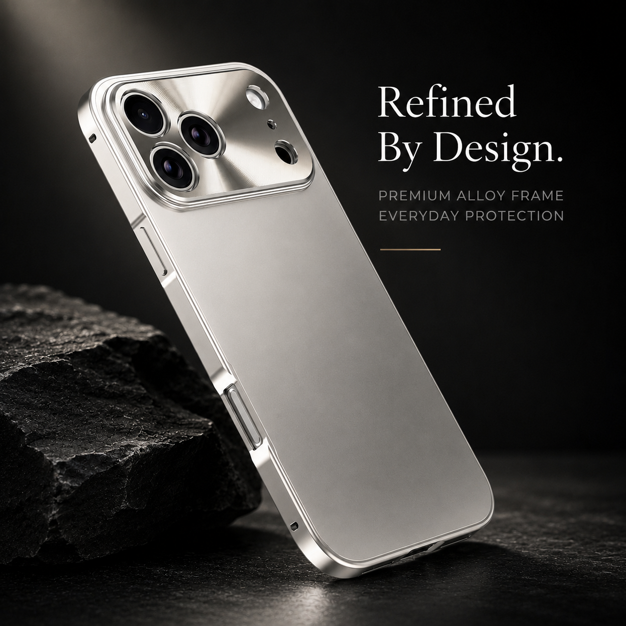 Premium iPhone Case MagSafe Compatible Aluminum Alloy Frame Frosted PC Protective Cover Ultra Thin Shockproof Anti Scratch Matte Lightweight Design