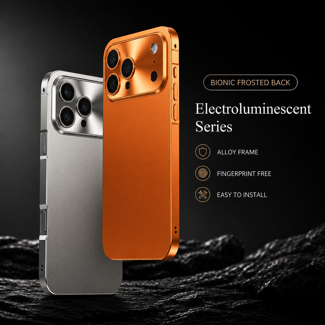 Premium iPhone Case MagSafe Compatible Aluminum Alloy Frame Frosted PC Protective Cover Ultra Thin Shockproof Anti Scratch Matte Lightweight Design