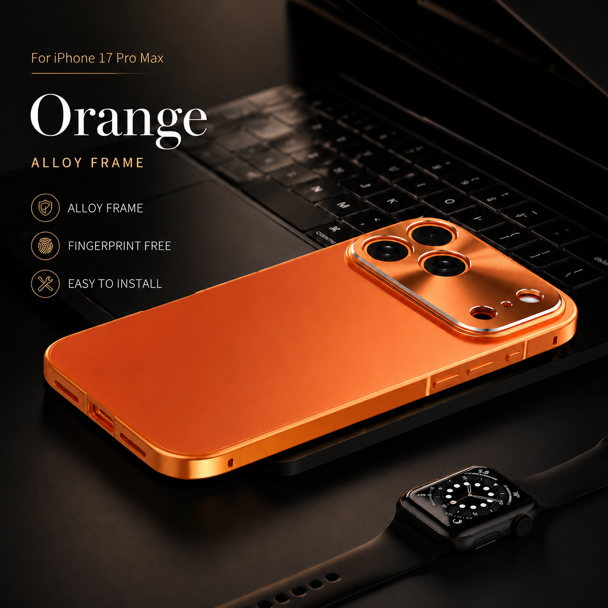 Premium iPhone Case MagSafe Compatible Aluminum Alloy Frame Frosted PC Protective Cover Ultra Thin Shockproof Anti Scratch Matte Lightweight Design