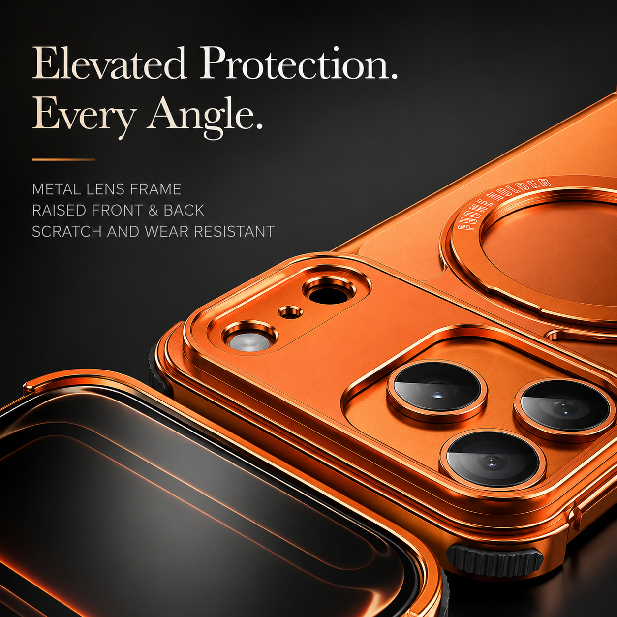 Premium iPhone Case MagSafe Compatible Aluminum Alloy Frame Protective Cover Shockproof Magnetic Metal Design Scratch Resistant Slim Minimal Full Coverage