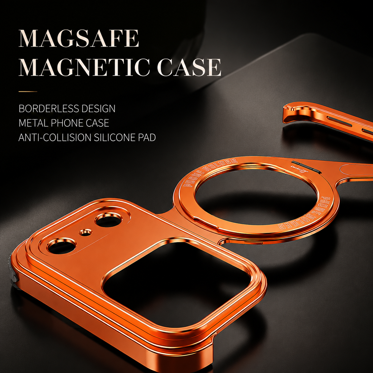 Premium iPhone Case MagSafe Compatible Aluminum Alloy Frame Protective Cover Shockproof Magnetic Metal Design Scratch Resistant Slim Minimal Full Coverage