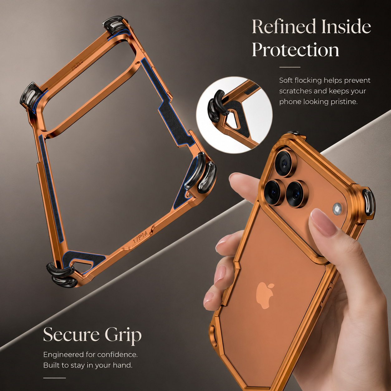 Premium iPhone Case MagSafe Compatible Aluminum Frame Protective Cover Camera Lens Protection Slim Metal Shockproof Anti Scratch Lightweight Design