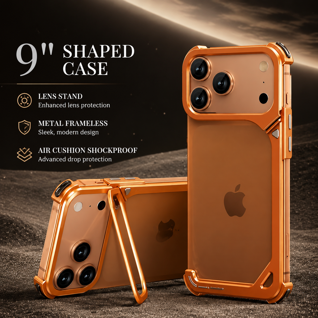 Premium iPhone Case MagSafe Compatible Aluminum Frame Protective Cover Camera Lens Protection Slim Metal Shockproof Anti Scratch Lightweight Design