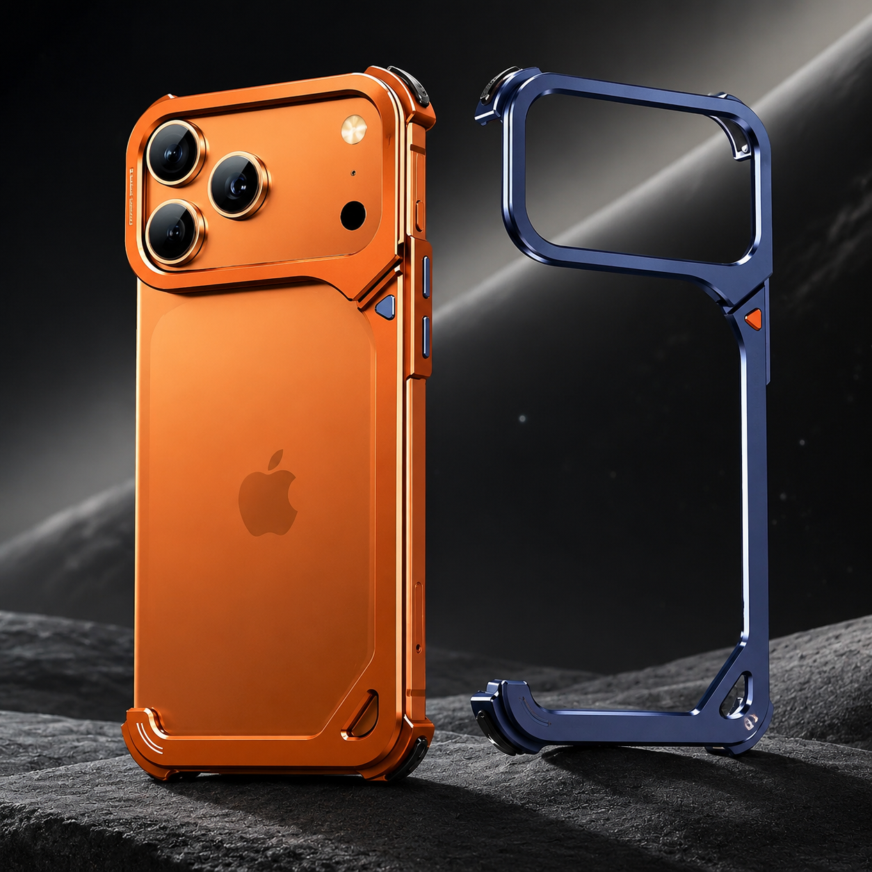 Premium iPhone Case MagSafe Compatible Aluminum Frame Protective Cover Camera Lens Protection Slim Metal Shockproof Anti Scratch Lightweight Design