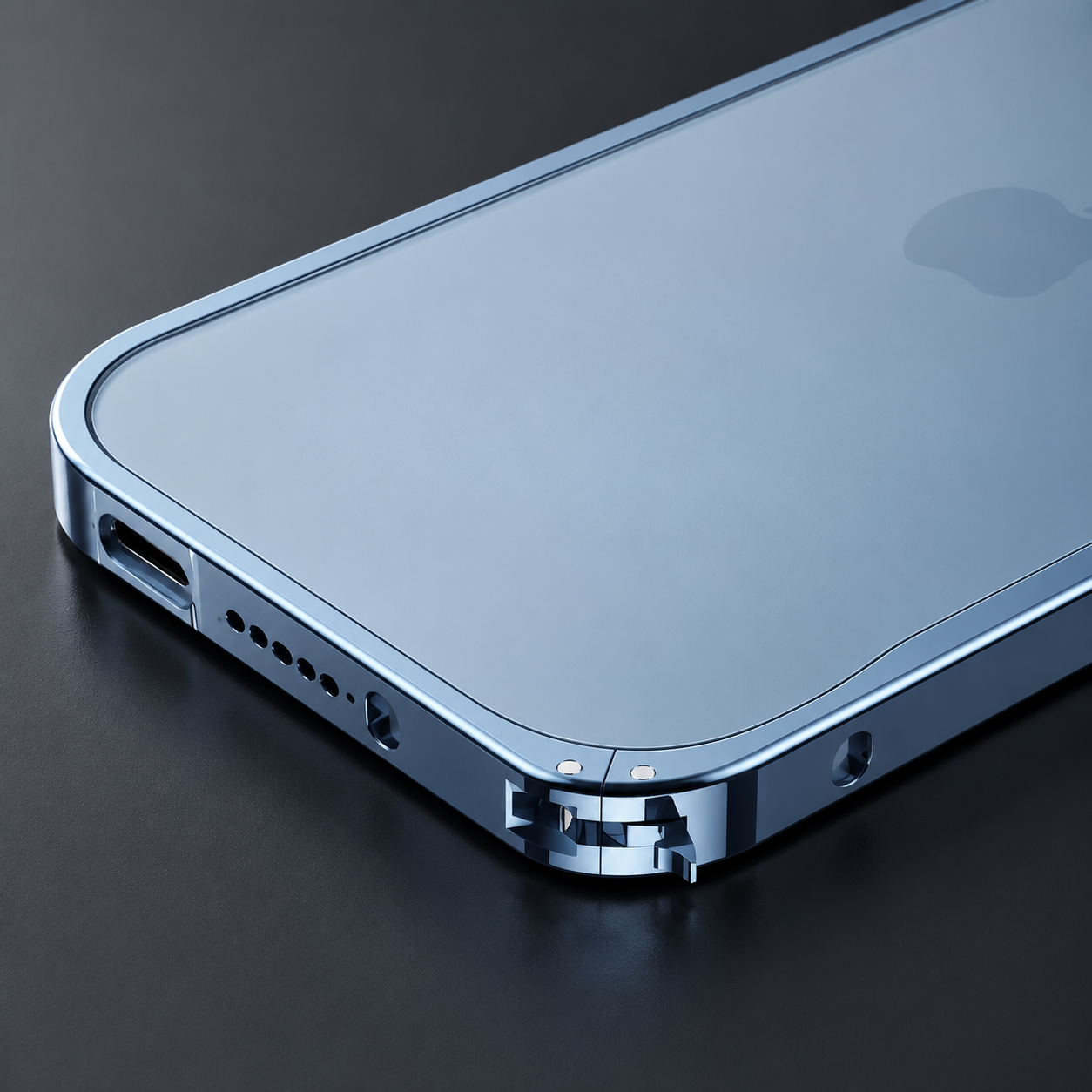 Premium iPhone Case MagSafe Compatible Aluminum Magnetic Frame Shockproof Protective Cover Full Lens Protection Wireless Charging Slim Metal Design