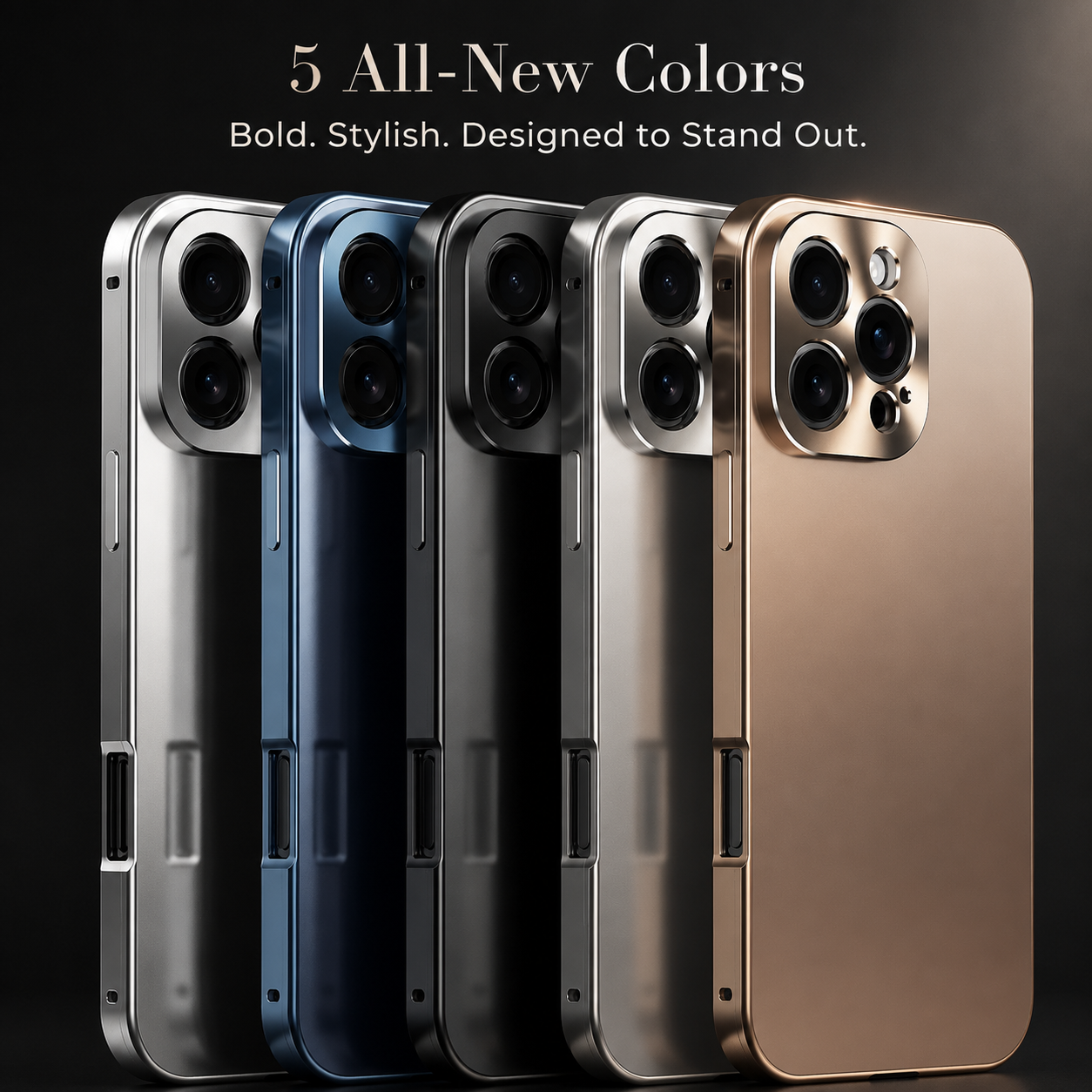 Premium iPhone Case MagSafe Compatible Aluminum Metal Frame Shockproof Protective Cover Camera Lens Protection Wireless Charging Slim Full Coverage