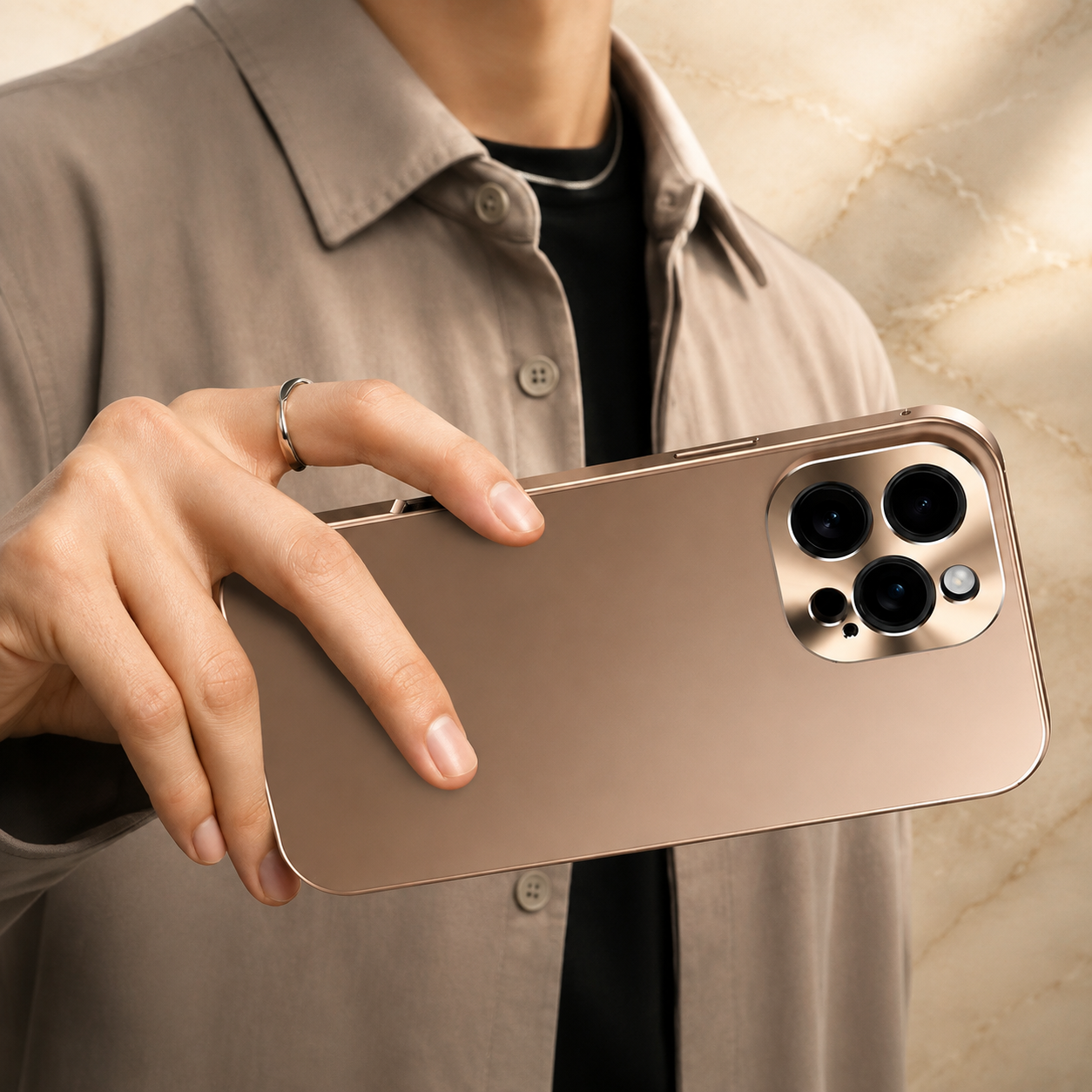Premium iPhone Case MagSafe Compatible Aluminum Metal Frame Shockproof Protective Cover Camera Lens Protection Wireless Charging Slim Full Coverage