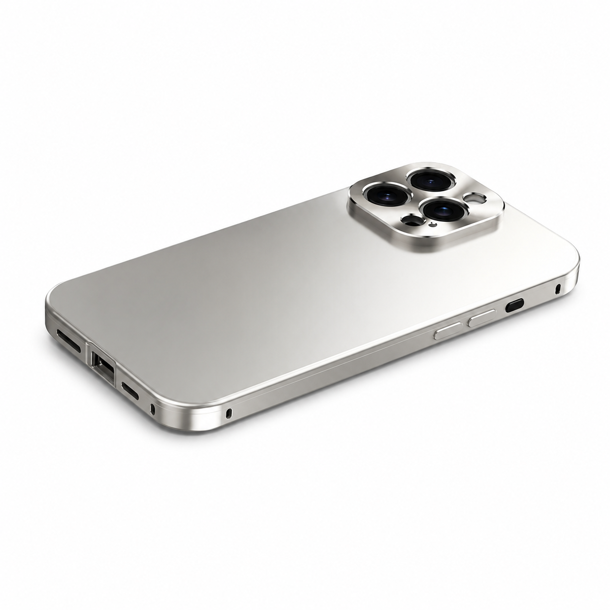 Premium iPhone Case MagSafe Compatible Aluminum Metal Frame Shockproof Protective Cover Camera Lens Protection Wireless Charging Slim Full Coverage