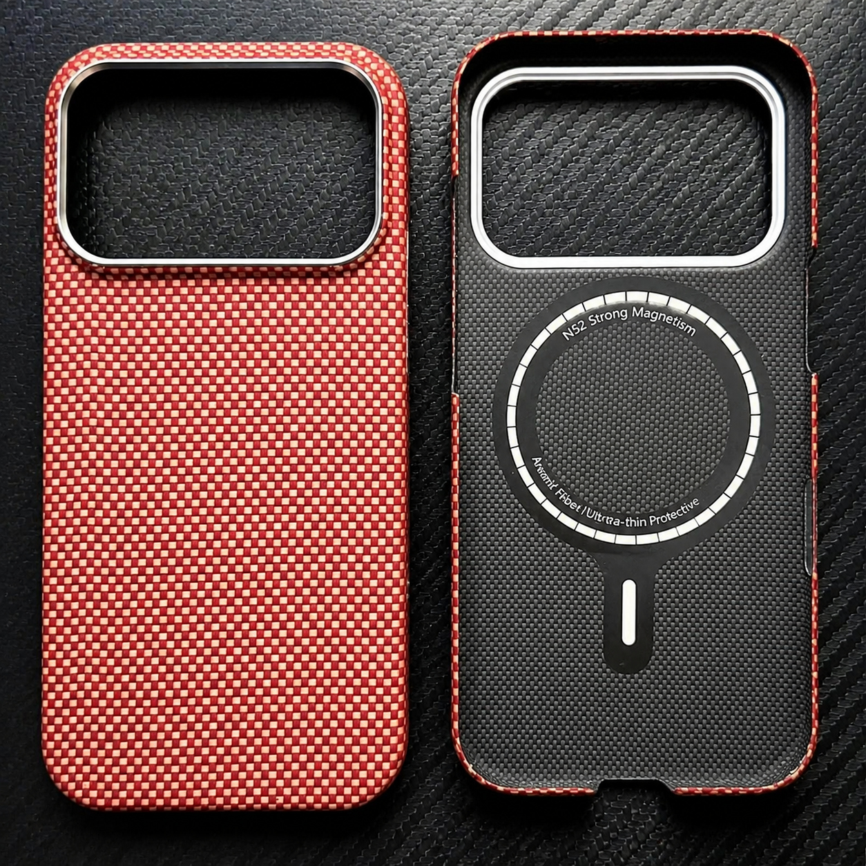 Premium iPhone Case MagSafe Compatible Aramid Carbon Fiber Protective Cover Ultra Thin Lightweight Shockproof Anti Scratch Full Coverage
