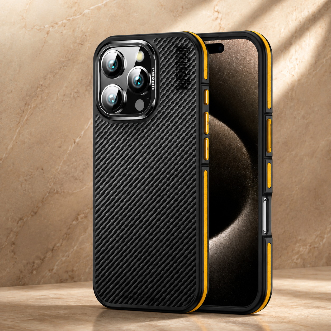 Premium iPhone Case MagSafe Compatible Aramid Fiber Kevlar 600D Ultra Thin Protective Cover Shockproof Wireless Charging Slim Lightweight Design