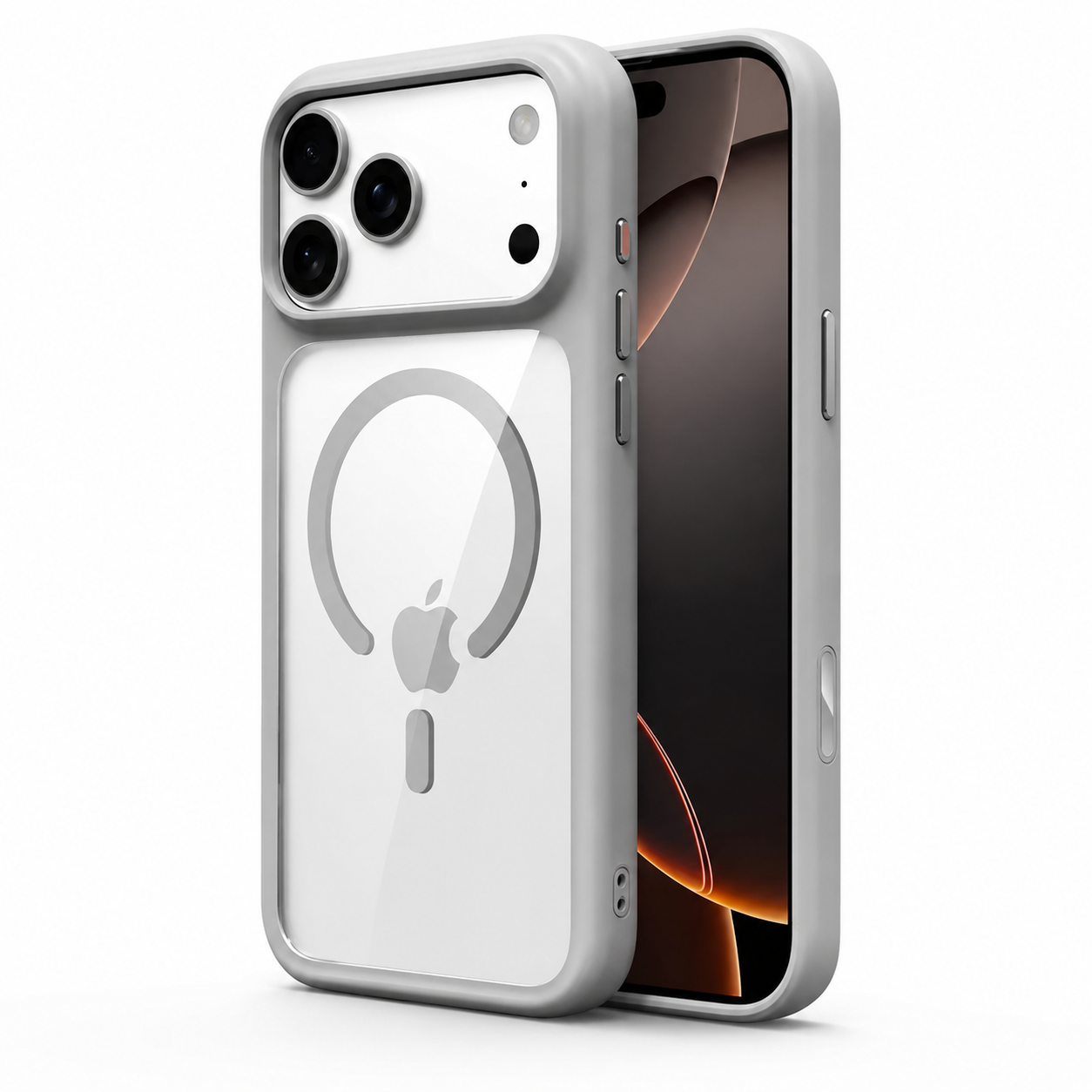 Premium iPhone Case MagSafe Compatible Clear Protective Cover Shockproof Camera Control Button Anti Scratch Transparent Back Full Coverage