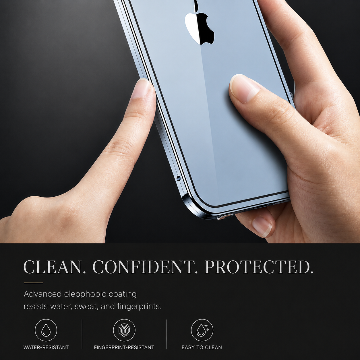 Premium iPhone Case MagSafe Compatible Double-Sided Tempered Glass Protective Cover Magnetic Metal Frame Full Body Shockproof Clear Protection Design