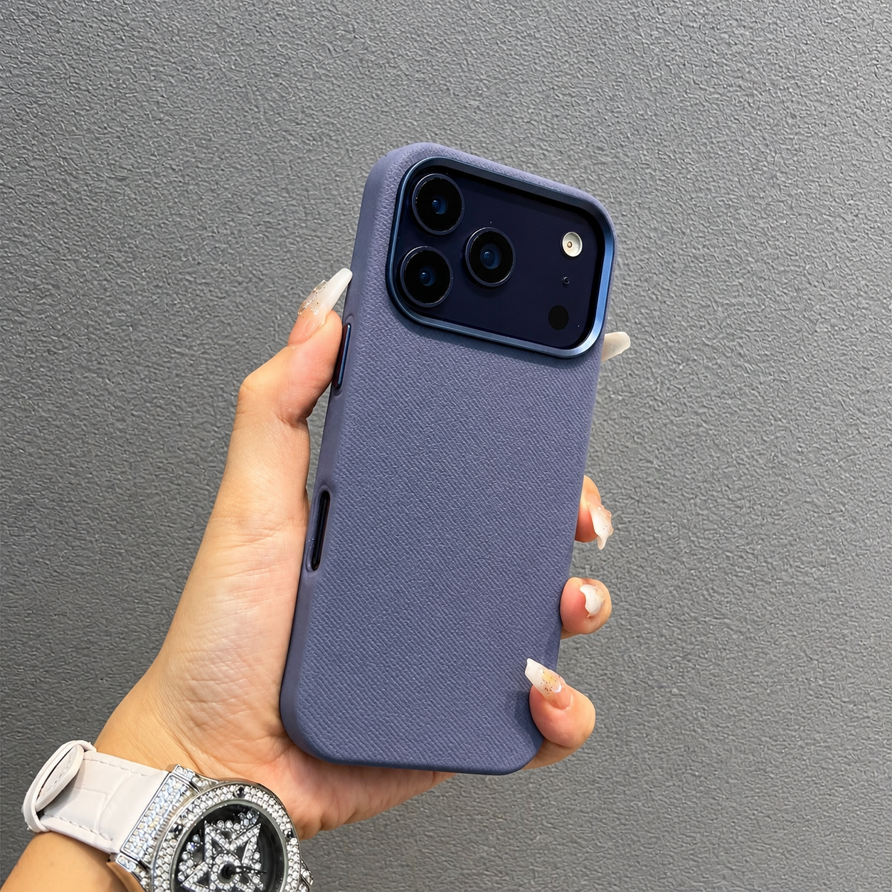 Premium iPhone Case MagSafe Compatible Fiber Leather Cover Invisible Magnetic Charging Matte Anti Fingerprint Shockproof Slim Non Slip Design