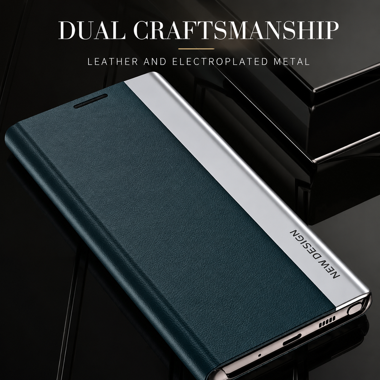 Premium iPhone Case MagSafe Compatible Leather Flip Wallet Cover Card Holder Stand Magnetic Shockproof Protective Case Screen Protection Slim Design
