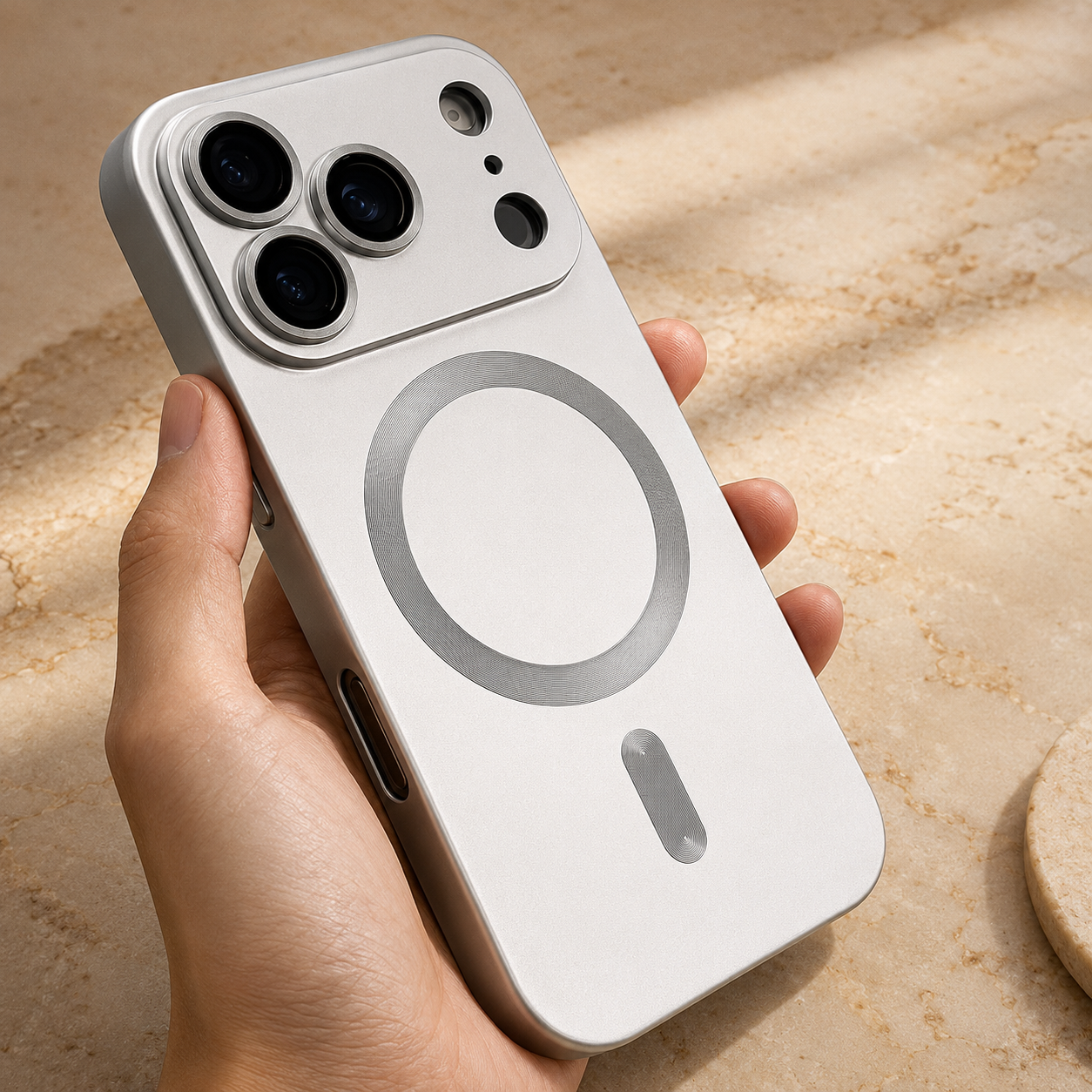 Premium iPhone Case MagSafe Compatible Luxury Metallic Paint Soft TPU Magnetic Protective Cover Shockproof Camera Lens Protection Wireless Charging Slim Full Coverage