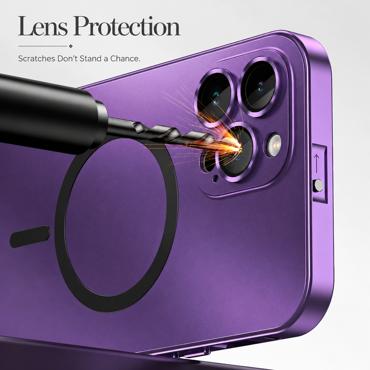 Premium iPhone Case MagSafe Compatible Magnetic Aluminum Frame Shockproof Cover PC Back Camera Lens Protection Ultra Thin Full Coverage