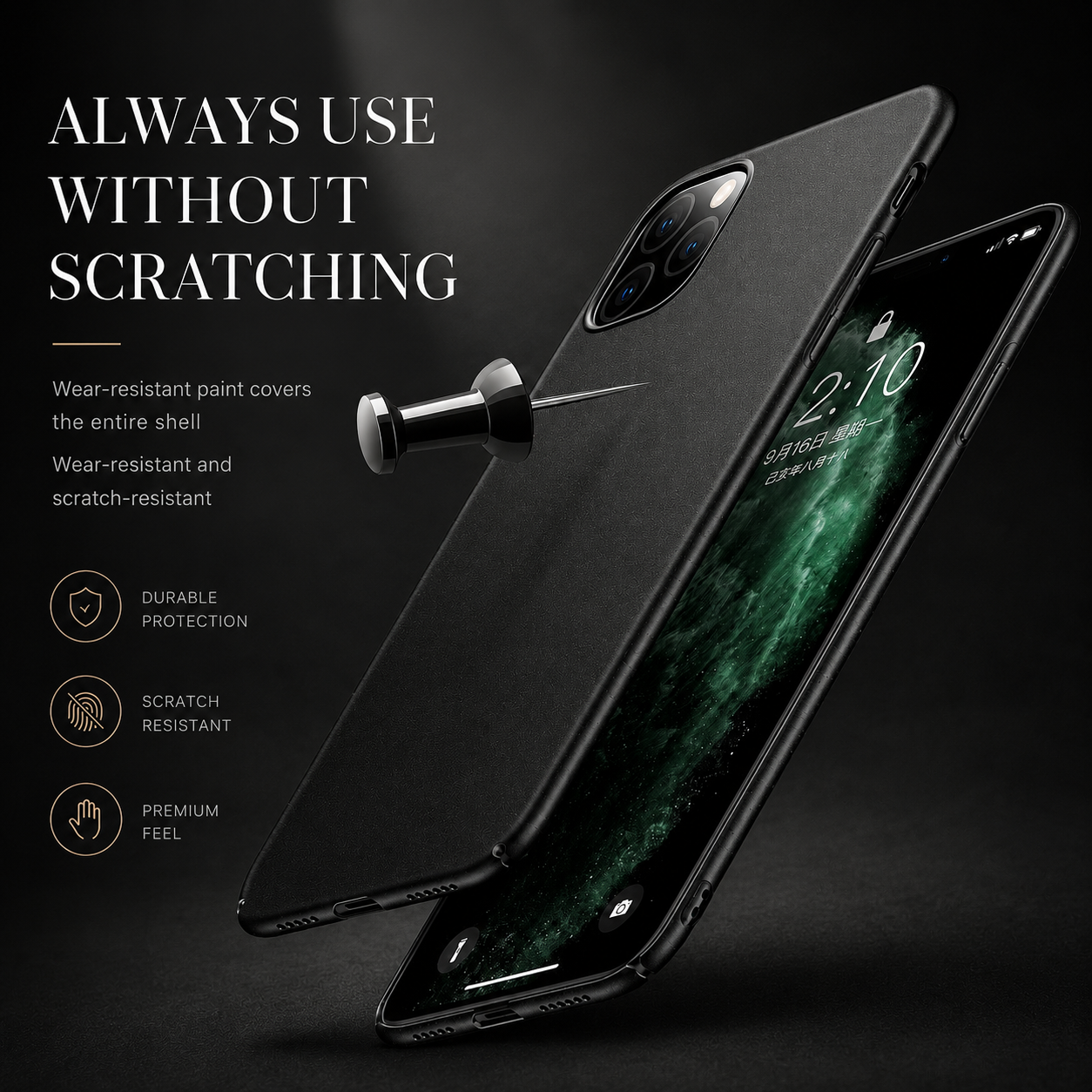 Premium iPhone Case MagSafe Compatible Magnetic Car Mount Protective Cover Ultra Thin Shockproof Matte Anti Scratch Camera Protection Lightweight Design