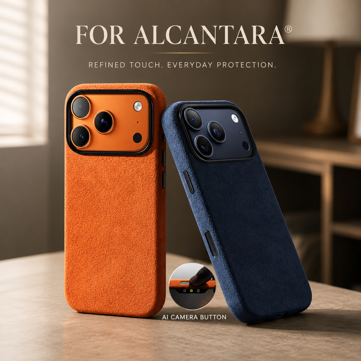 Premium iPhone Case MagSafe Compatible Magnetic Leather Protective Cover Camera Lens Protection Anti Fingerprint Washable Full Coverage Slim Design