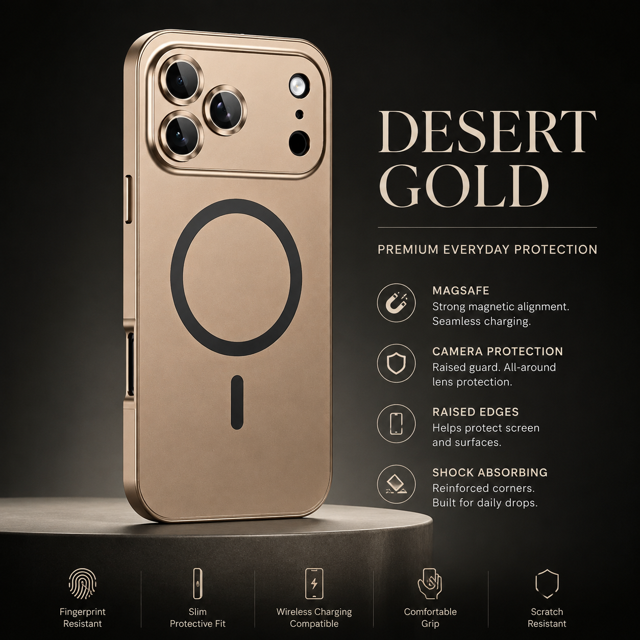 Premium iPhone Case MagSafe Compatible Magnetic Protective Cover Aluminum Metal Frame PC Back Shockproof Camera Lens Guard Ultra Thin Full Protection Design