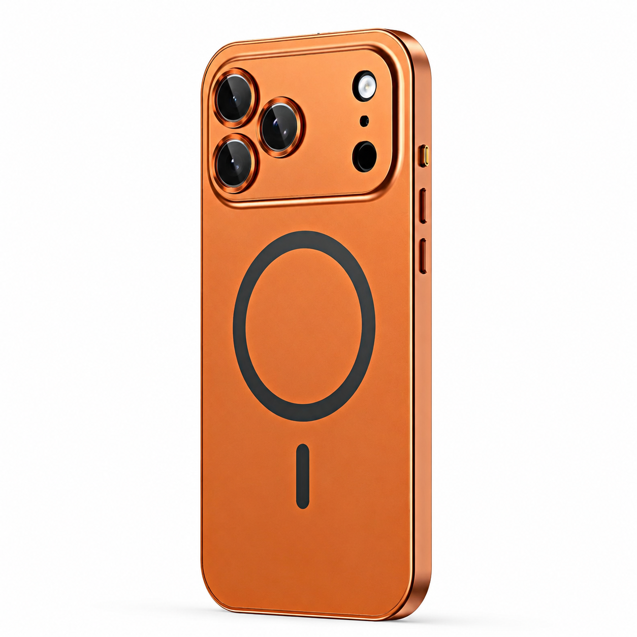 Premium iPhone Case MagSafe Compatible Magnetic Protective Cover Aluminum Metal Frame PC Back Shockproof Camera Lens Guard Ultra Thin Full Protection Design