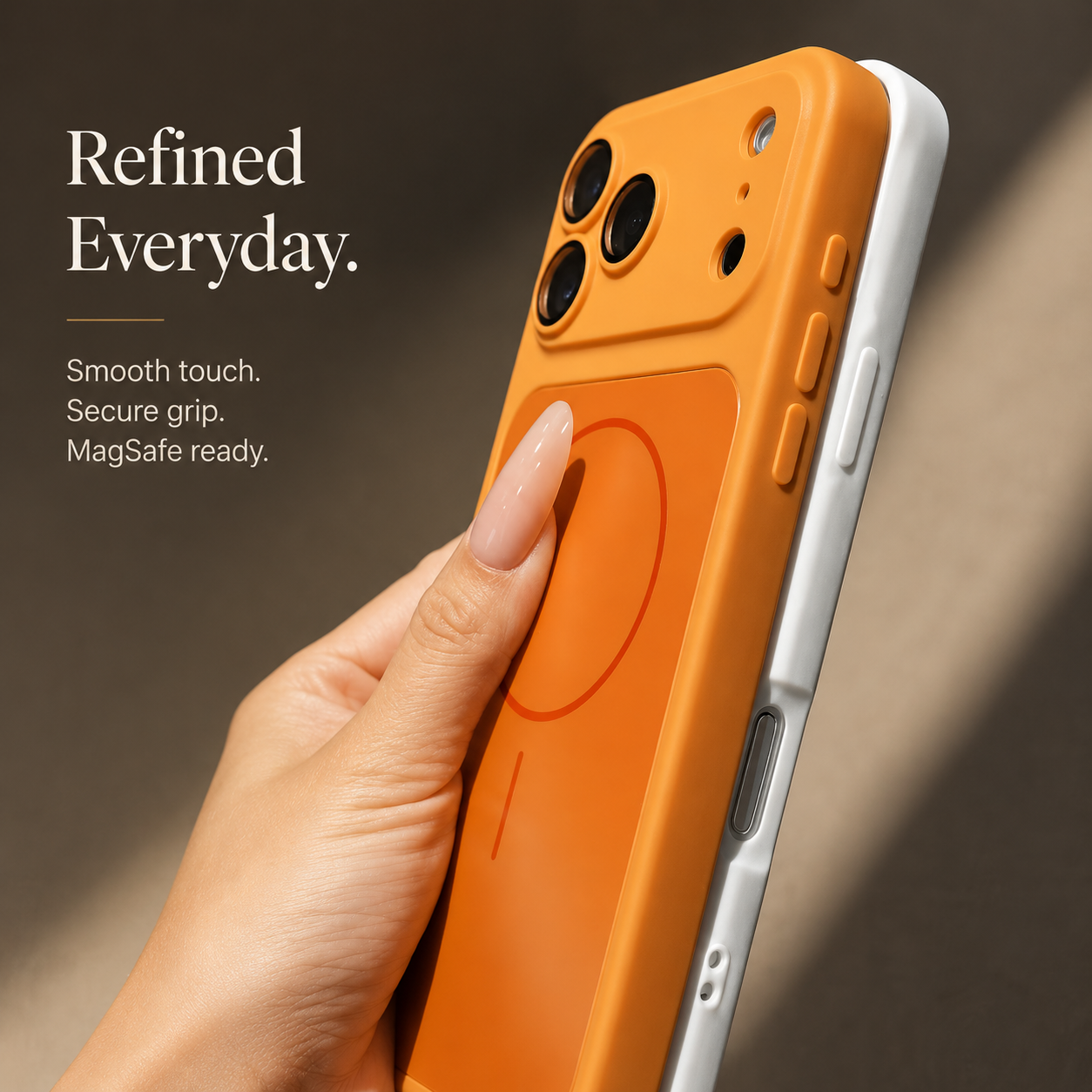Premium iPhone Case MagSafe Compatible Matte Protective Cover Shockproof Glass Camera Lens Guard Anti Fingerprint Camera Control Full Coverage