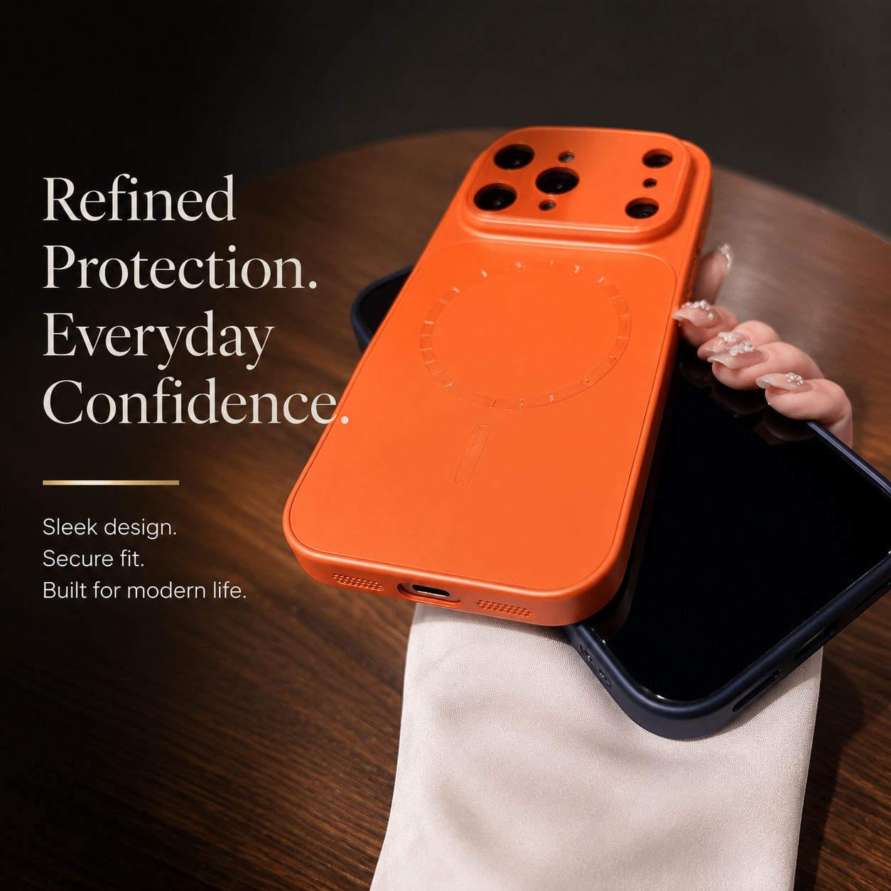 Premium iPhone Case MagSafe Compatible Matte Protective Cover Shockproof Glass Camera Lens Guard Anti Fingerprint Camera Control Full Coverage