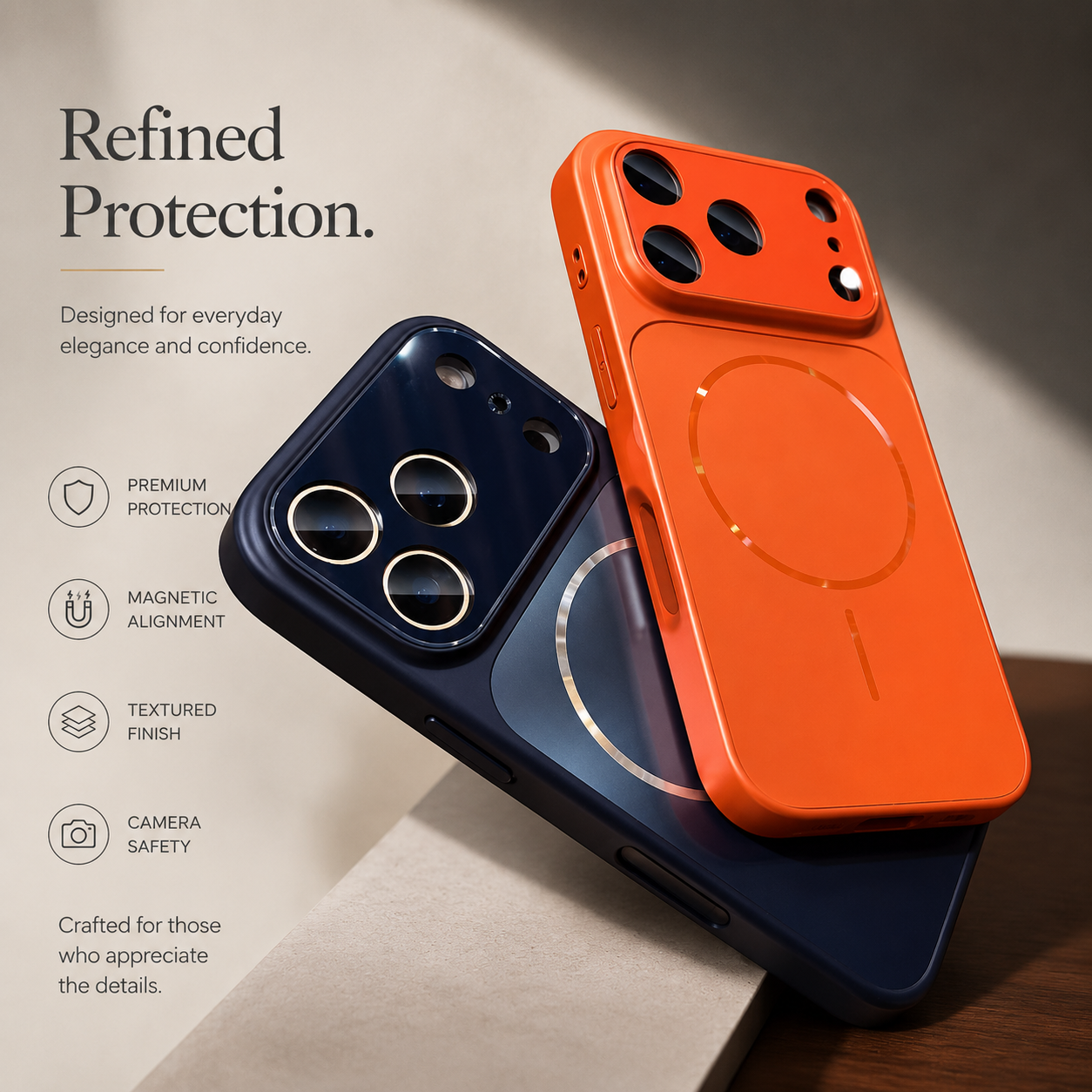 Premium iPhone Case MagSafe Compatible Matte Protective Cover Shockproof Glass Camera Lens Guard Anti Fingerprint Camera Control Full Coverage