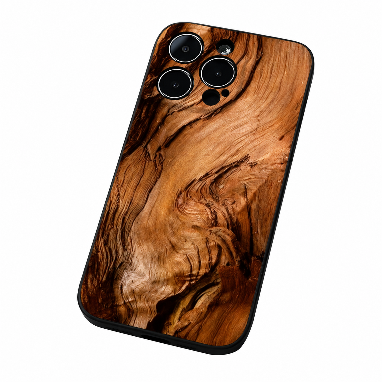 Premium iPhone Case MagSafe Compatible Natural Wood Back Cover Shockproof TPU Bumper Camera Lens Screen Protection Ultra Thin Magnetic Design