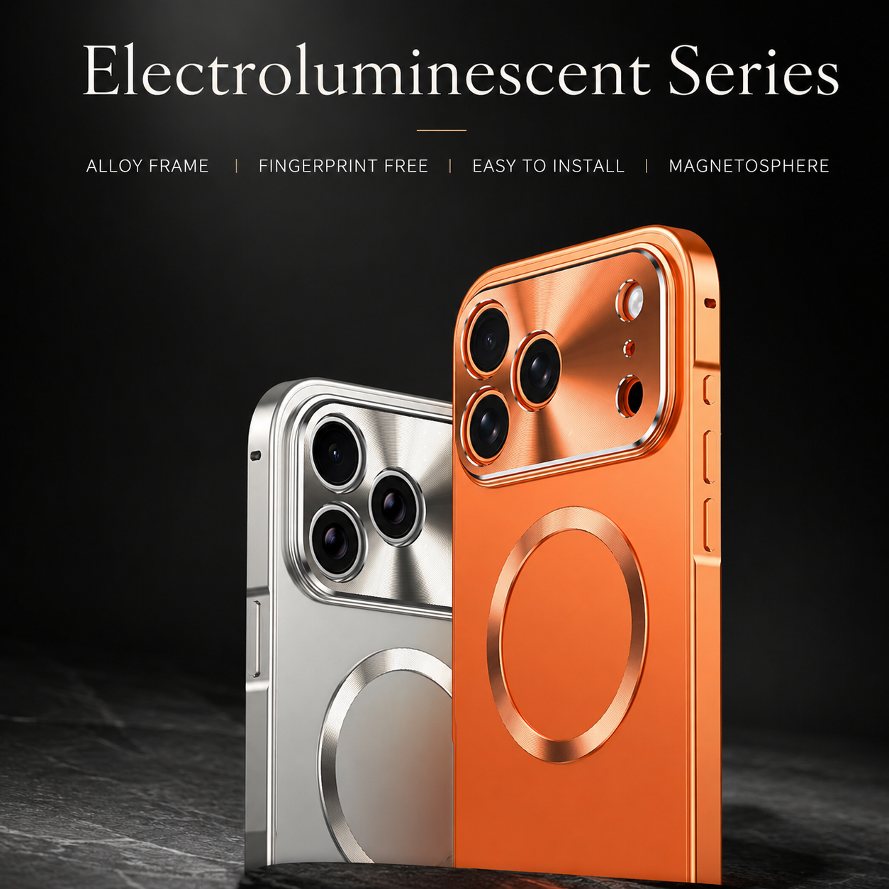 Premium iPhone Case MagSafe Compatible Protective Cover Camera Lens Protection Shockproof Aluminum Alloy Magnetic Frame Frosted PC Back Anti Scratch Slim Full Coverage