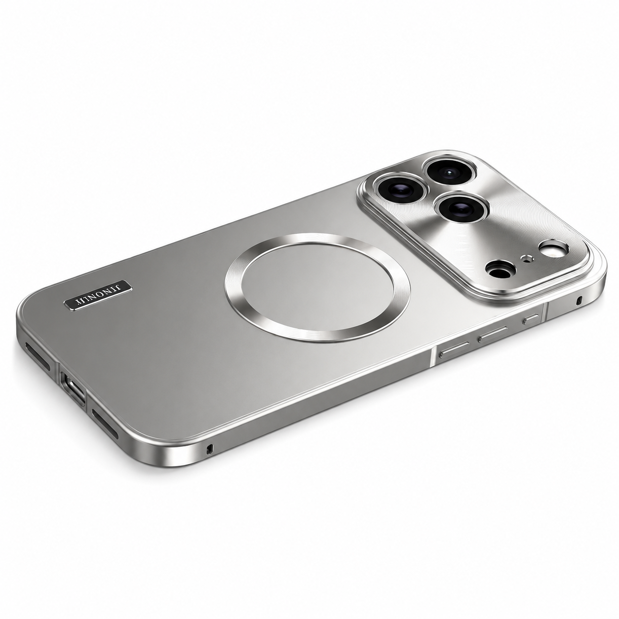 Premium iPhone Case MagSafe Compatible Protective Cover Camera Lens Protection Shockproof Anti Scratch Ultra Thin Aluminum Magnetic Frame Frosted Hard Back Full Coverage