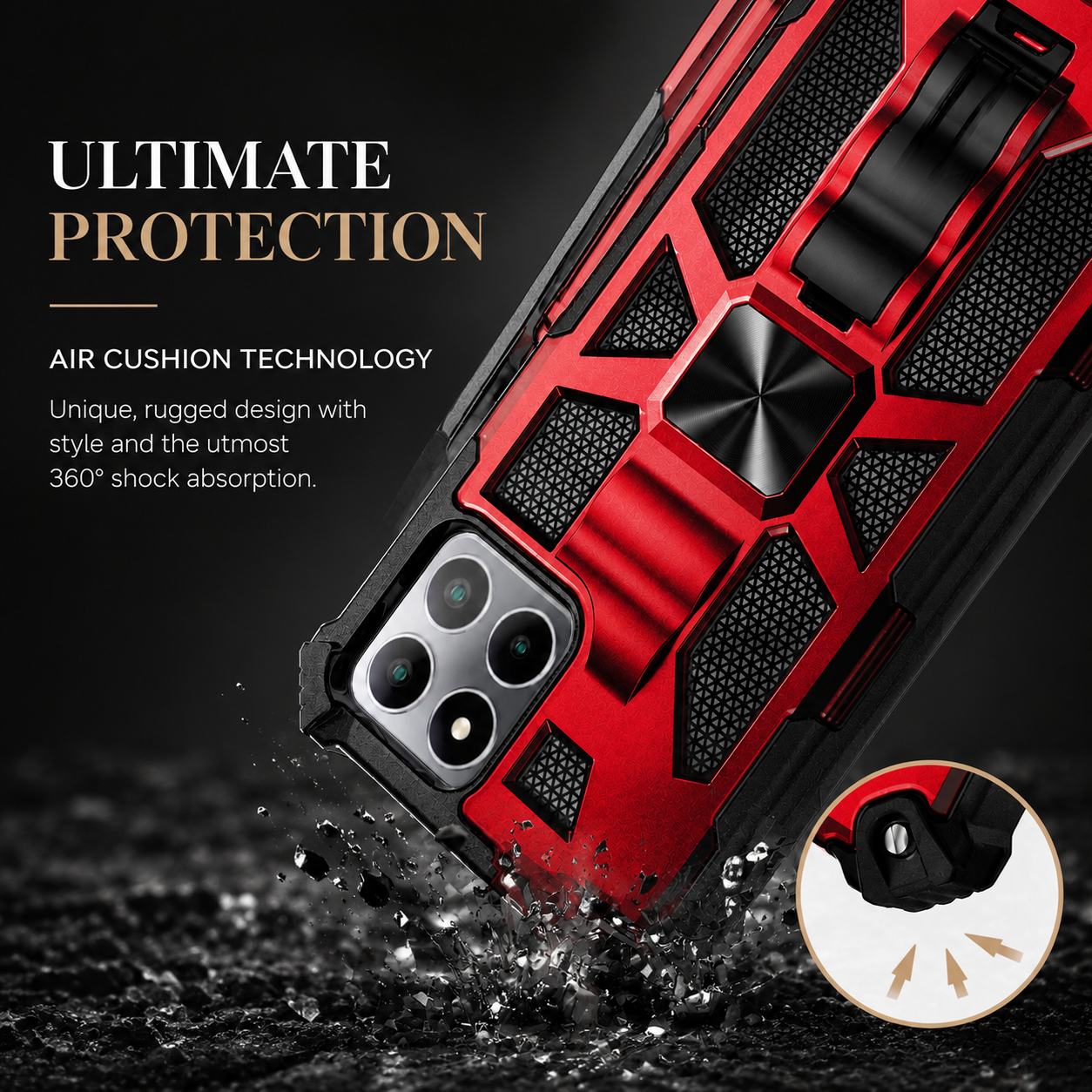 Premium iPhone Case MagSafe Compatible Rugged Armor Camouflage Protective Cover Shockproof Kickstand Heavy Duty Camera Protection Design