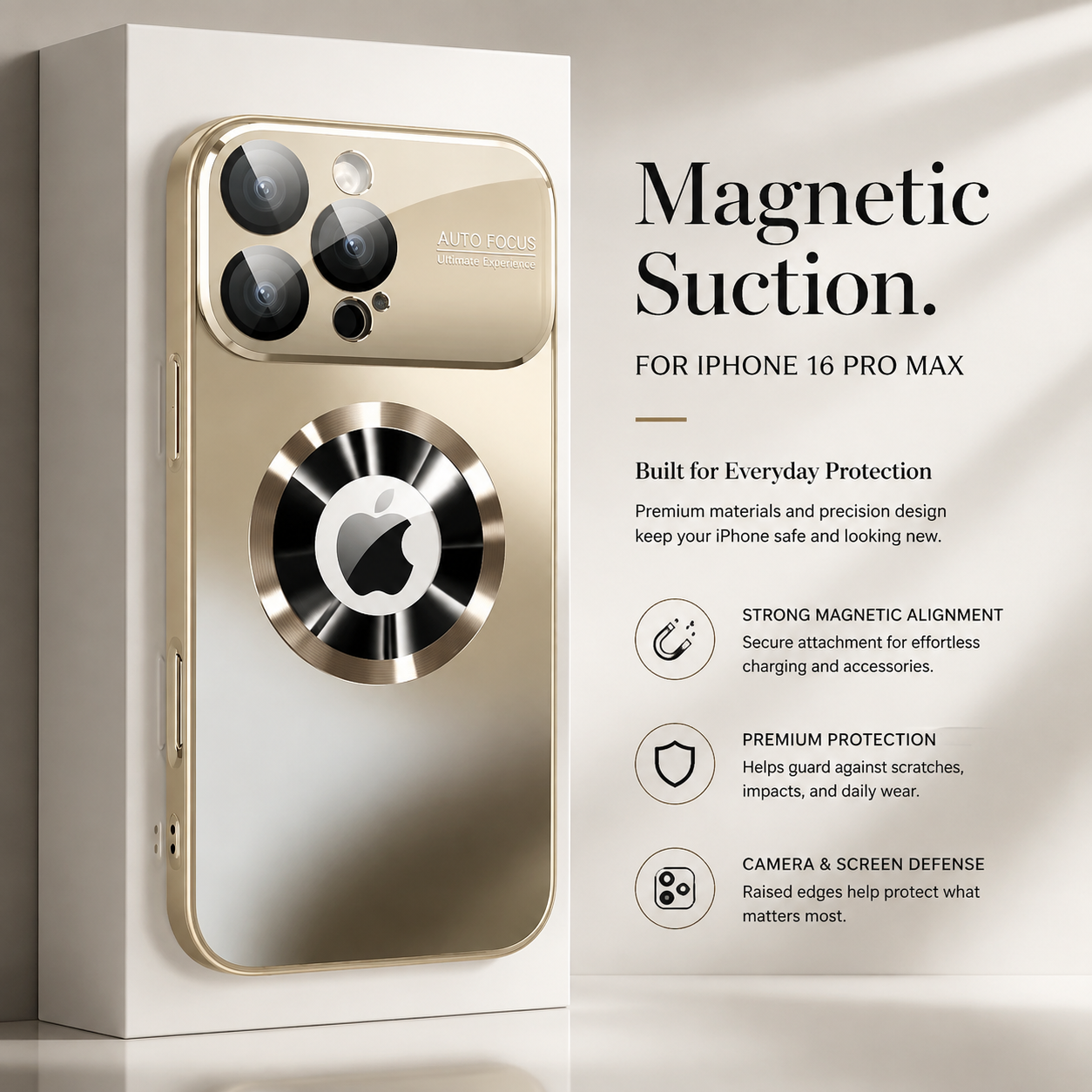 Premium iPhone Case MagSafe Compatible Titanium Matte Protective Cover Glass Camera Lens Protection Shockproof Anti Fingerprint Scratch Resistant Slim Full Coverage