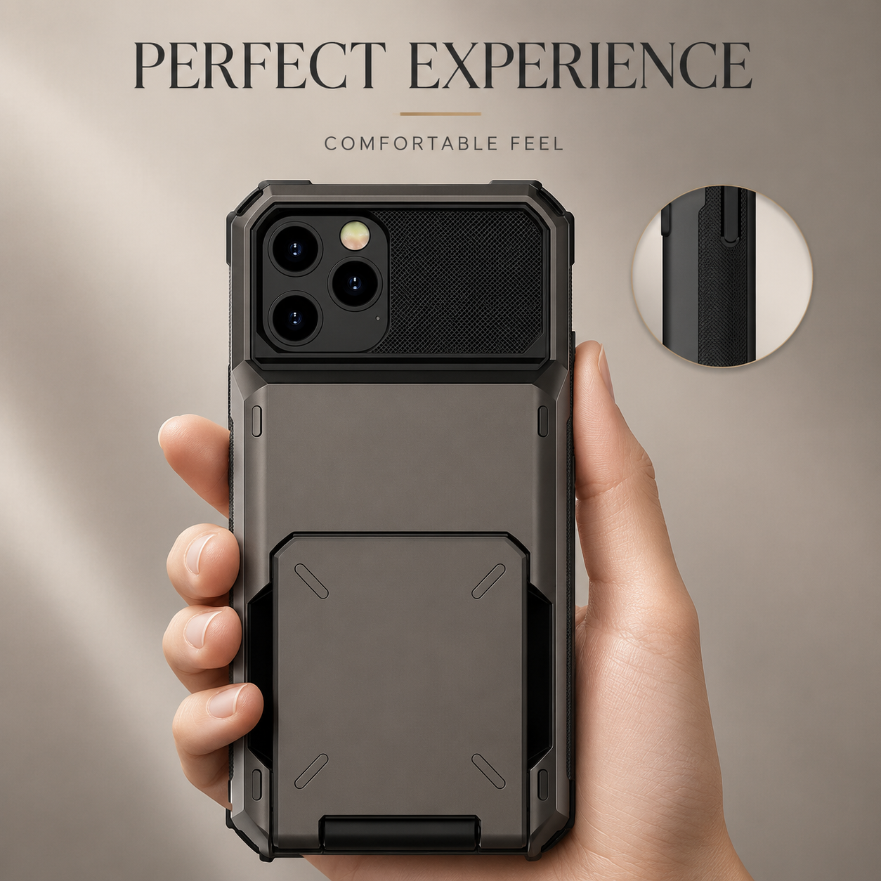 Premium iPhone Case MagSafe Compatible Wallet Armor Cover Card Holder Magnetic Ring Kickstand TPU Bumper Shockproof Scratch Resistant Full Coverage