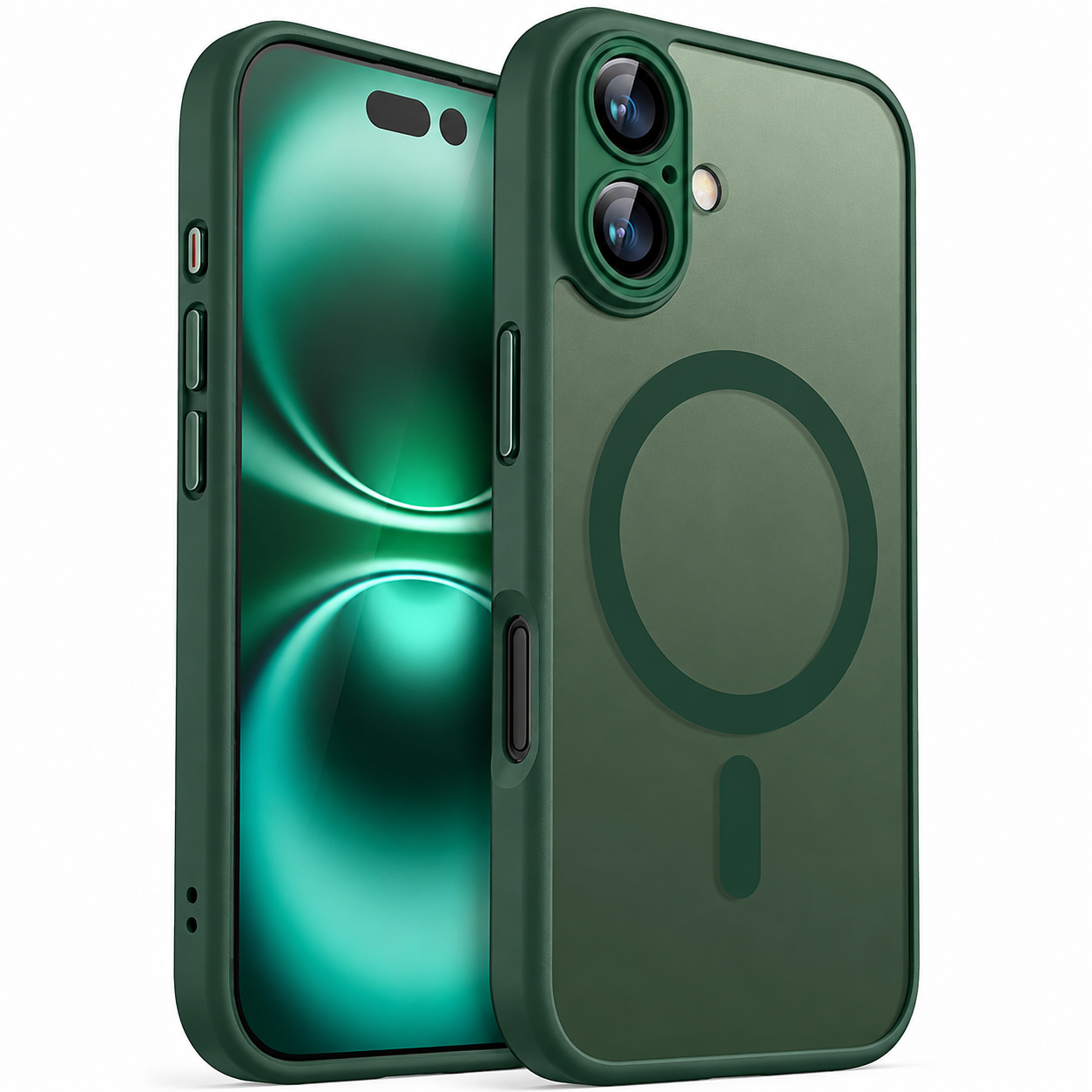 Premium iPhone Case Magnetic Armor Shockproof Cover MagSafe Compatible Matte Translucent Protective Case Wireless Charging Slim Full Coverage Design