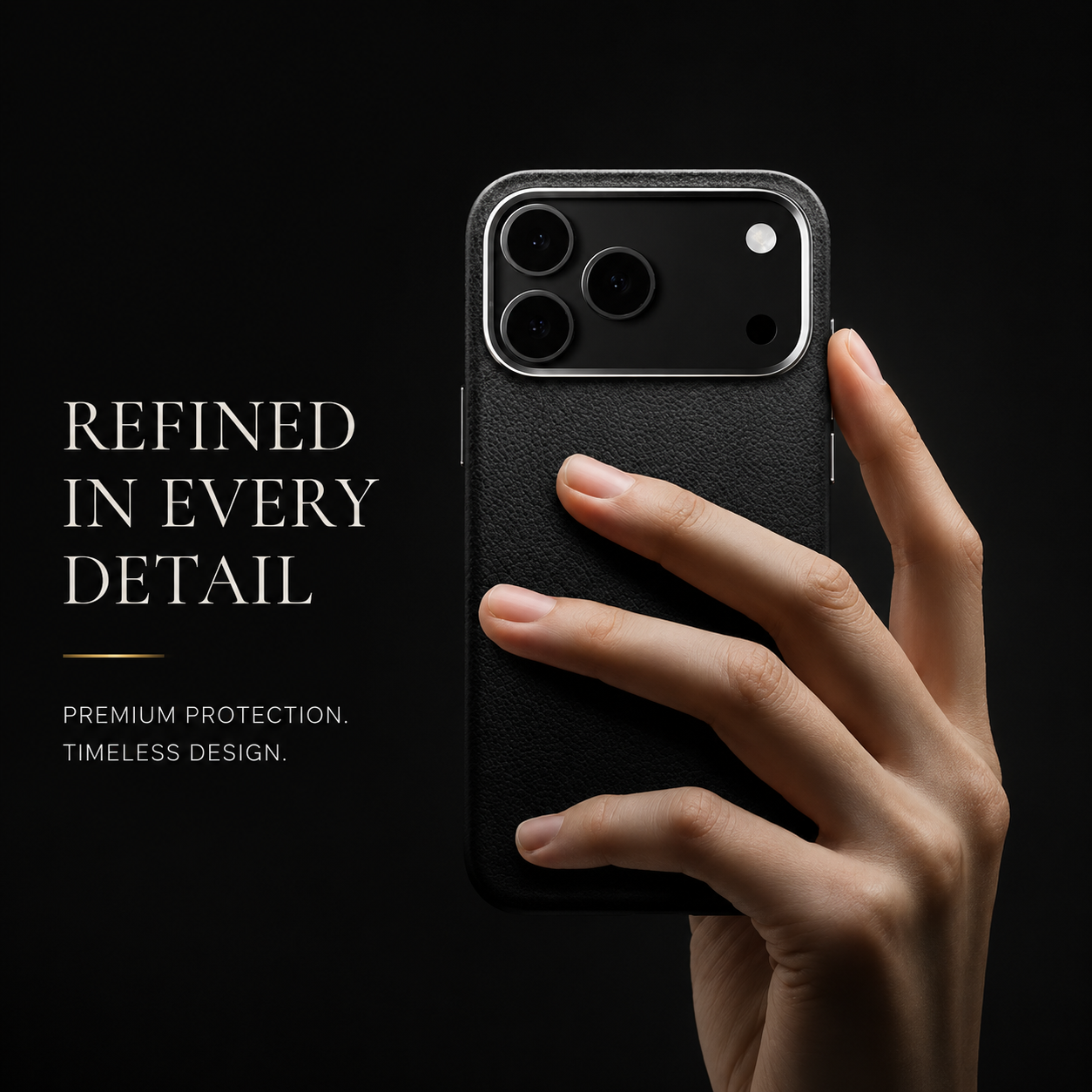 Premium iPhone Case Magnetic Leather Protective Cover MagSafe Compatible Wireless Charging Shockproof Anti Fingerprint Camera Button Access Full Coverage