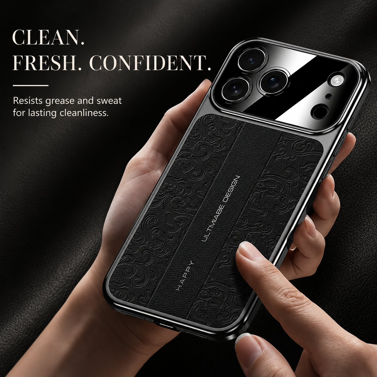Premium iPhone Case Magnetic Leather Protective Cover Shockproof Camera Lens Protection Anti Scratch Anti Fingerprint Soft TPU Full Coverage