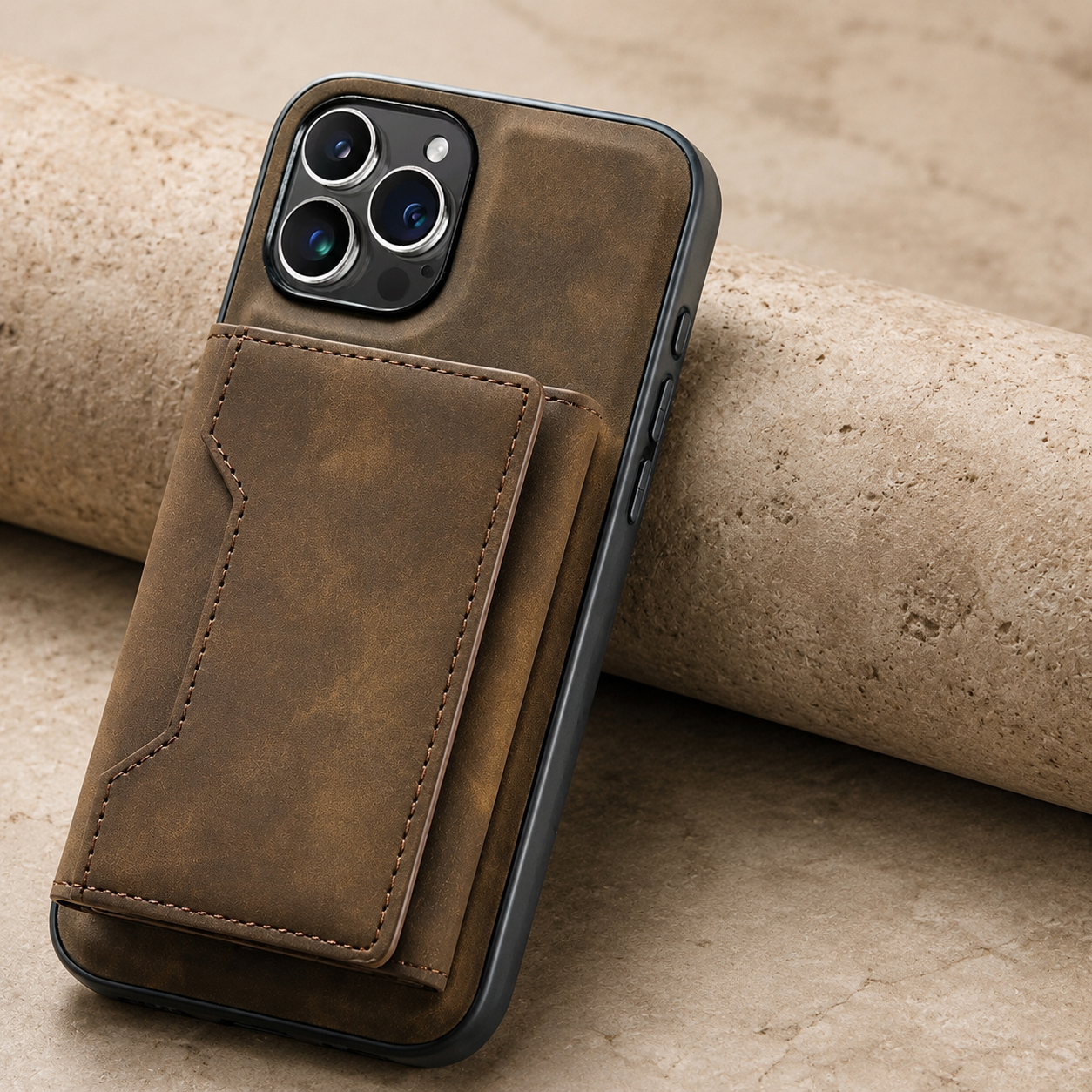 Premium iPhone Case Magnetic Leather Wallet Cover Card Holder Money Pocket Kickstand Shockproof Protective Case Slim Full Coverage