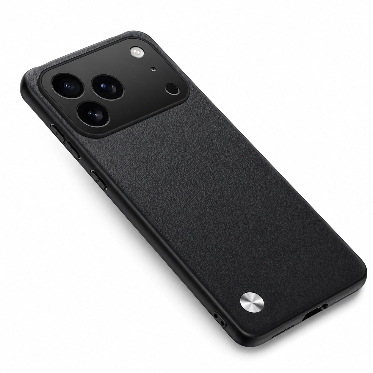 Premium iPhone Case Matte Plain Skin Shockproof Protective Cover Soft TPU Metal Lens Protection Anti Fingerprint Anti Scratch Bumper Full Coverage