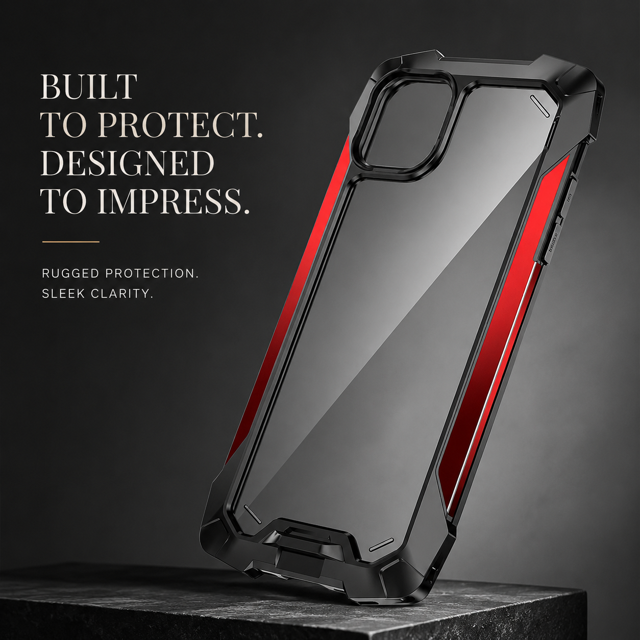 Premium iPhone Case Military Armor Shockproof Rugged Cover Dual Layer PC TPU Protective Case Anti Drop Full Body Protection Slim Design