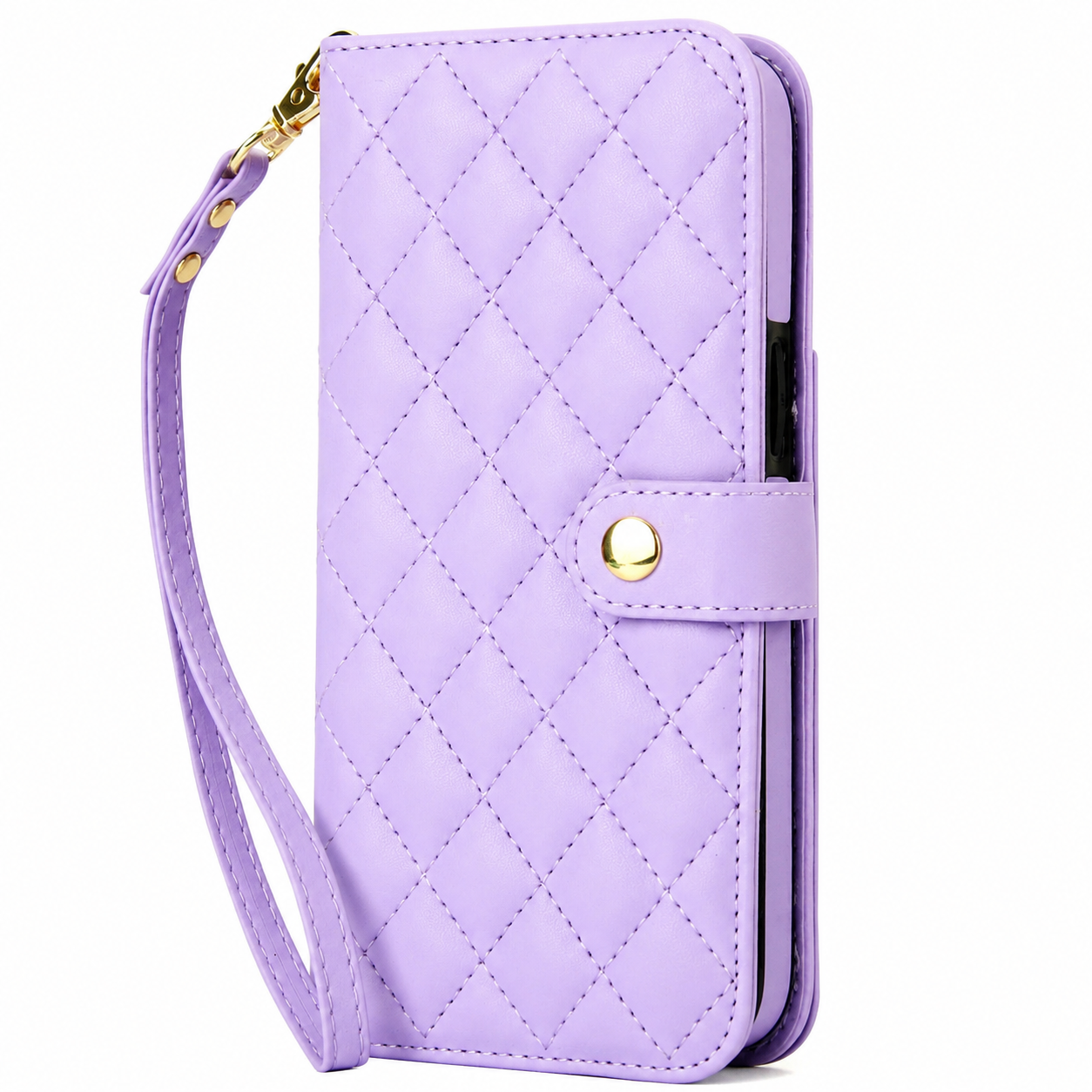 Premium iPhone Case RFID Blocking Wallet Crossbody Flip Cover Card Holder PU Leather Magnetic Closure Shockproof Protective Strap Design