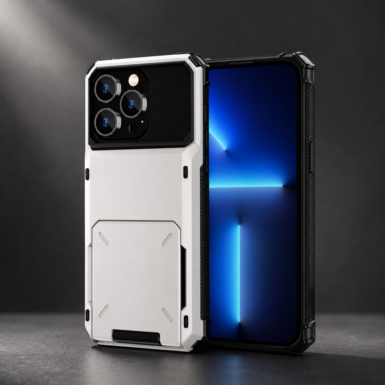 Premium iPhone Case Slide Wallet Card Holder Protective Cover Camera Lens Protection Dual Layer Shockproof Anti Scratch Non Slip Full Coverage