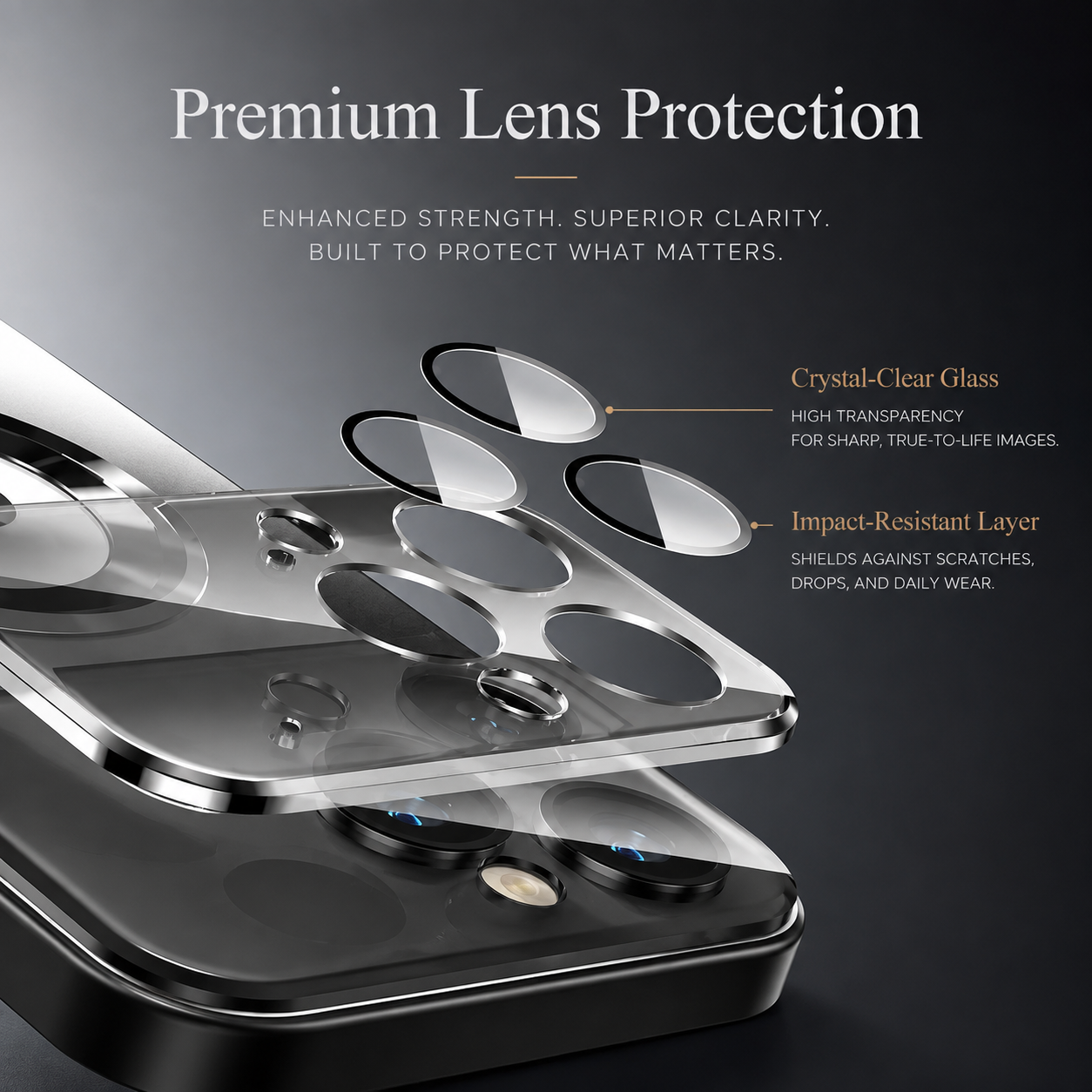 Premium iPhone Case Titanium MagSafe Compatible Magnetic Cover Glass Camera Lens Protection Shockproof Anti Fingerprint Anti Scratch Half Wrapped Design