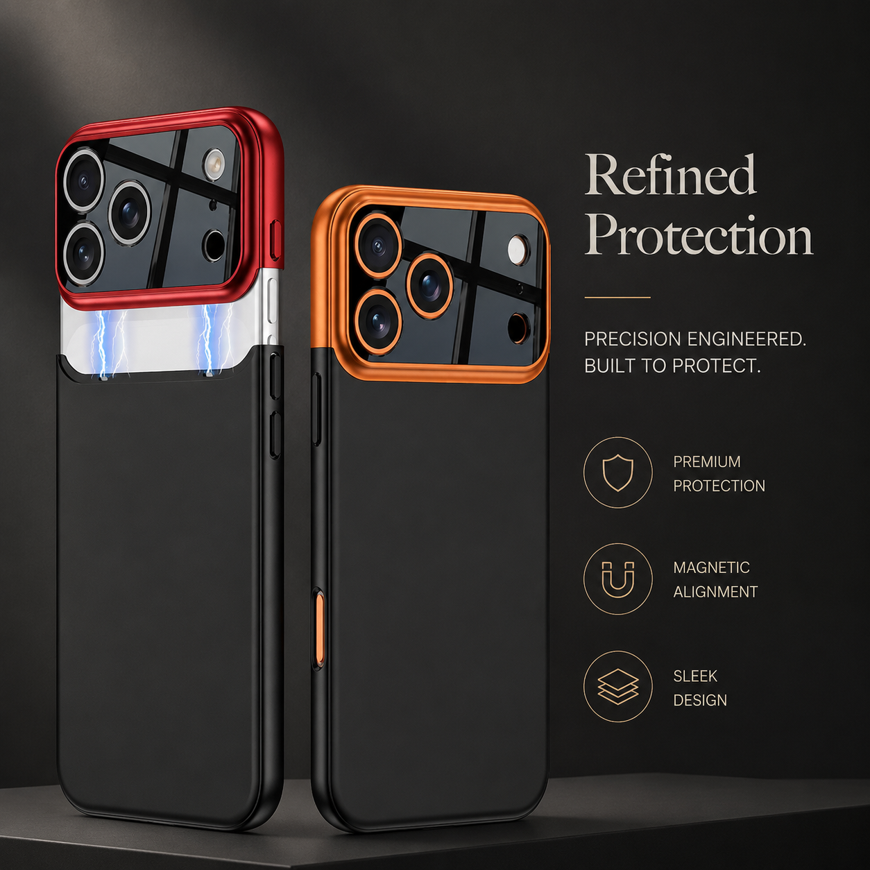 Premium iPhone Case Two Tone Spliced Slim Hard Shell Protective Cover Camera Lens Protection Anti Fingerprint Anti Scratch Non Slip Full Coverage 2. Product Description