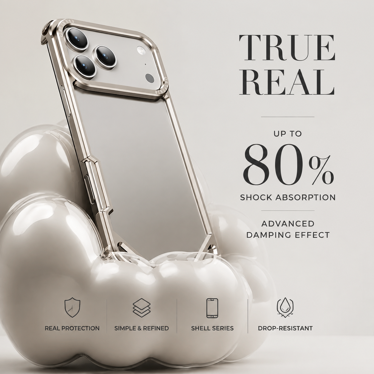 Premium iPhone Case Ultra Thin Aviation Aluminum Metal Frame Bumper Shockproof Protective Cover Wireless Charging Compatible Minimalist Half Wrapped Design