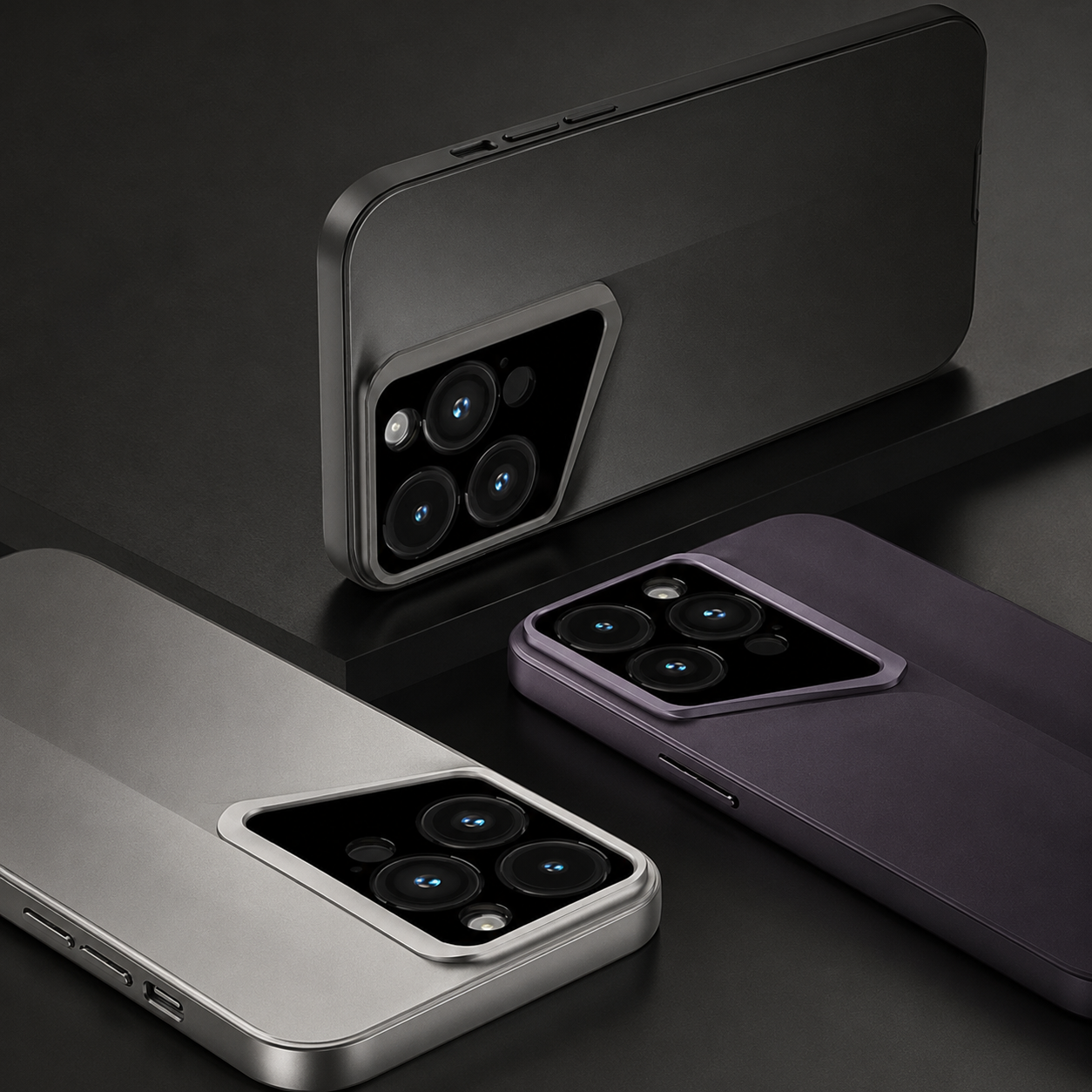 Premium iPhone Case Ultra Thin Blade Shockproof Protective Cover Titanium Style Slim Hard Shell Camera Lens Protection Anti Scratch Full Coverage